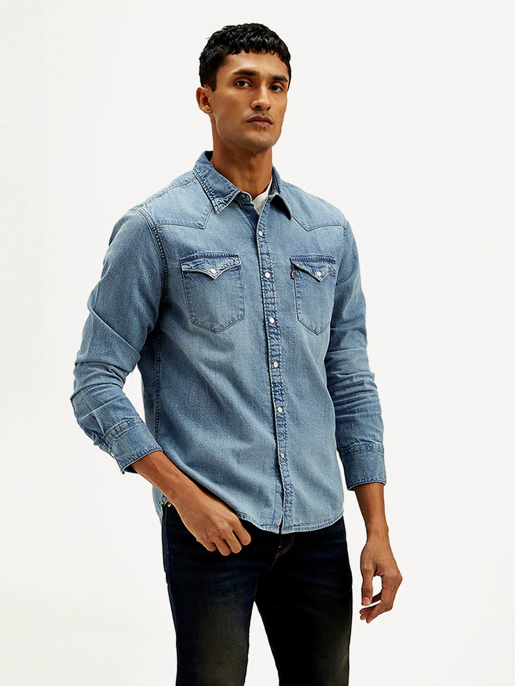 Men's Solid Slim Fit Shirt - Image 6
