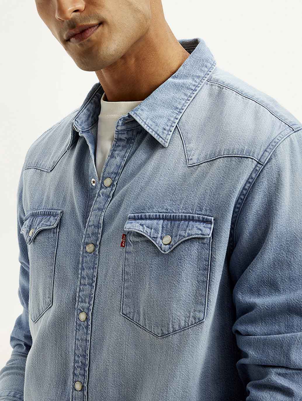 Men's Solid Slim Fit Shirt - Image 4