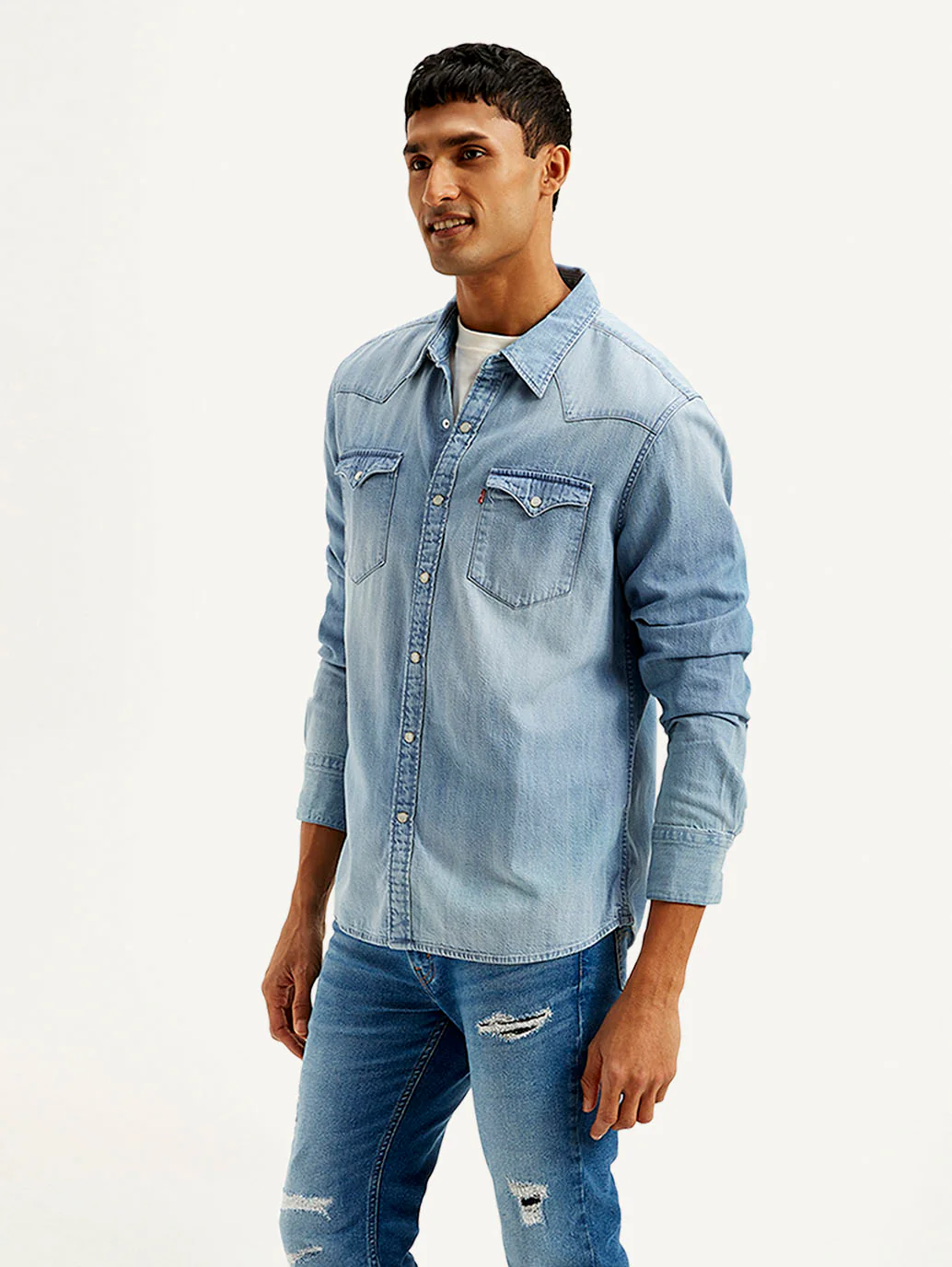 Men's Solid Slim Fit Shirt - Image 5