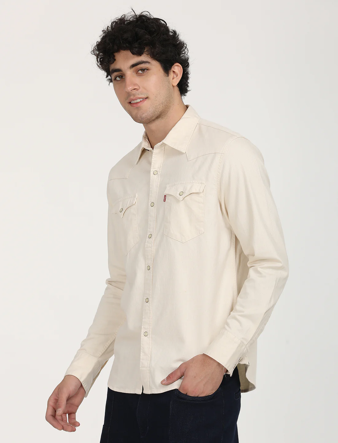Men's Solid Slim Fit Shirt - Image 2