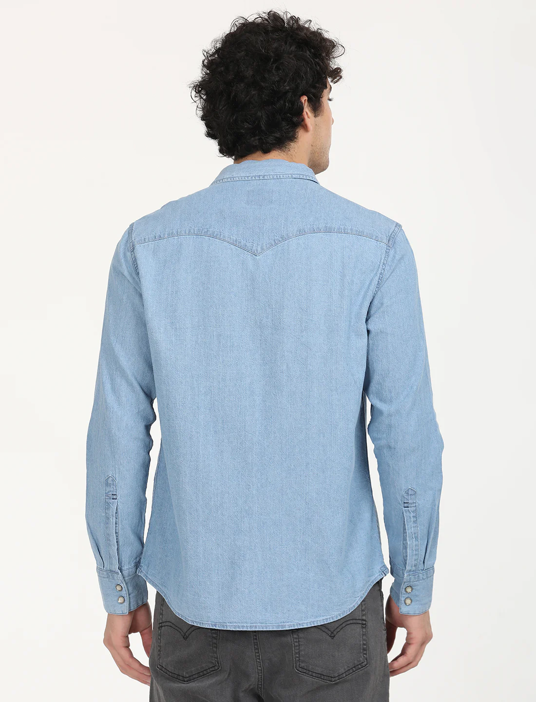 Men's Solid Slim Fit Shirt - Image 3