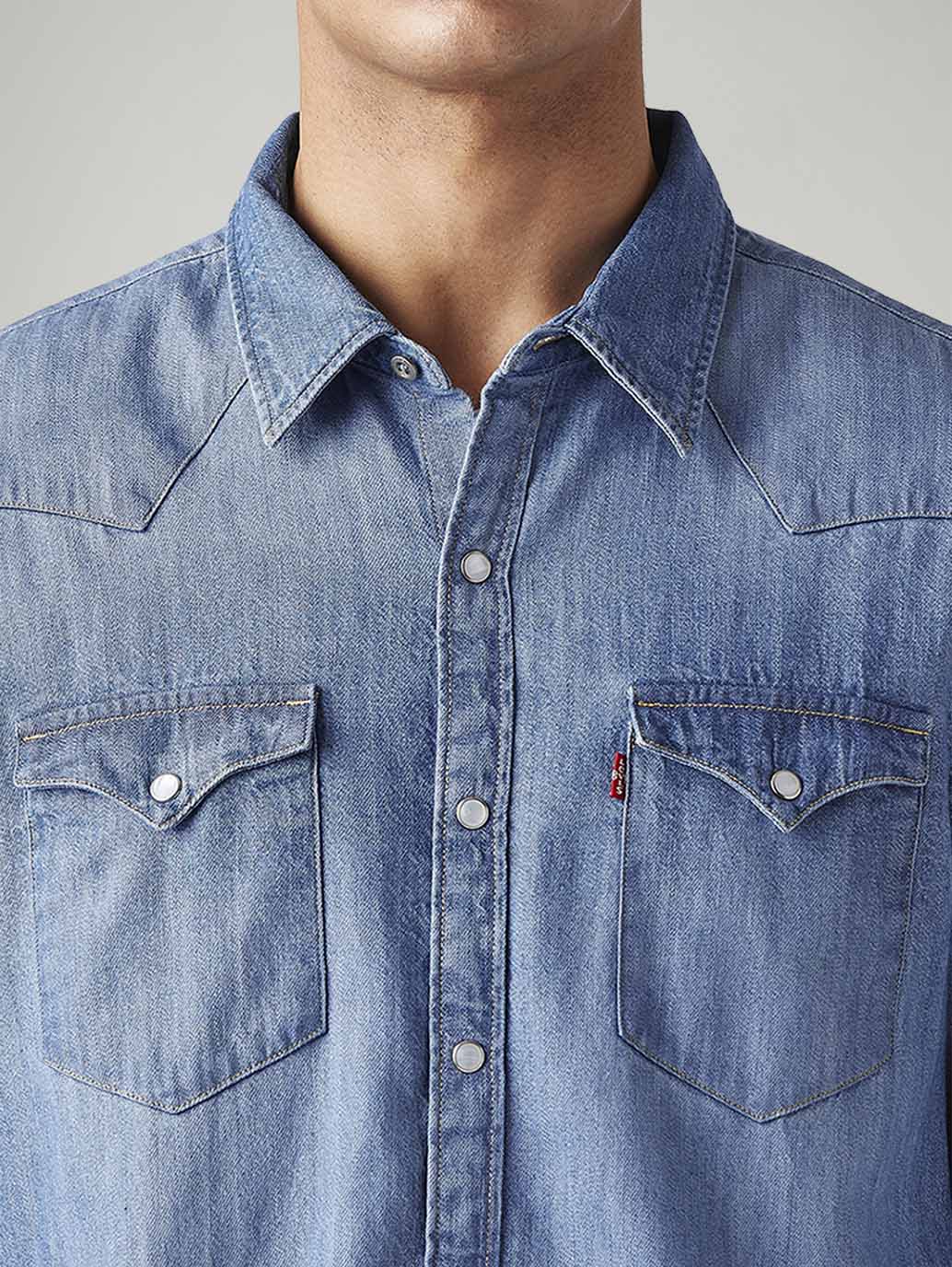 Men's Solid Slim Fit Shirt - Image 4