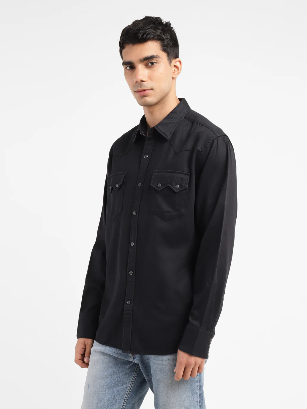 Men's Solid Slim Fit Shirt - Image 5