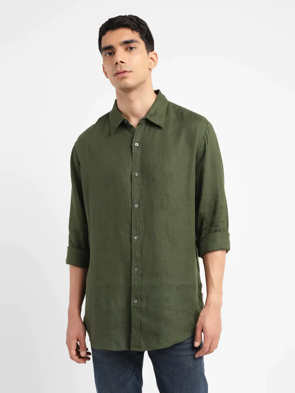 Men's Solid Slim Fit Shirt - Image 2