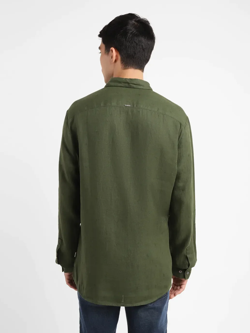 Men's Solid Slim Fit Shirt - Image 3