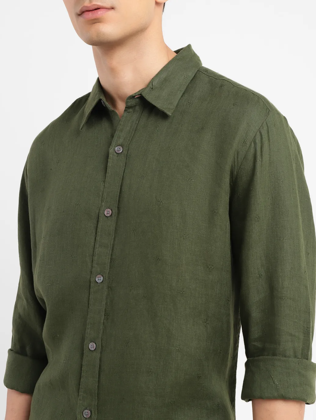 Men's Solid Slim Fit Shirt - Image 5