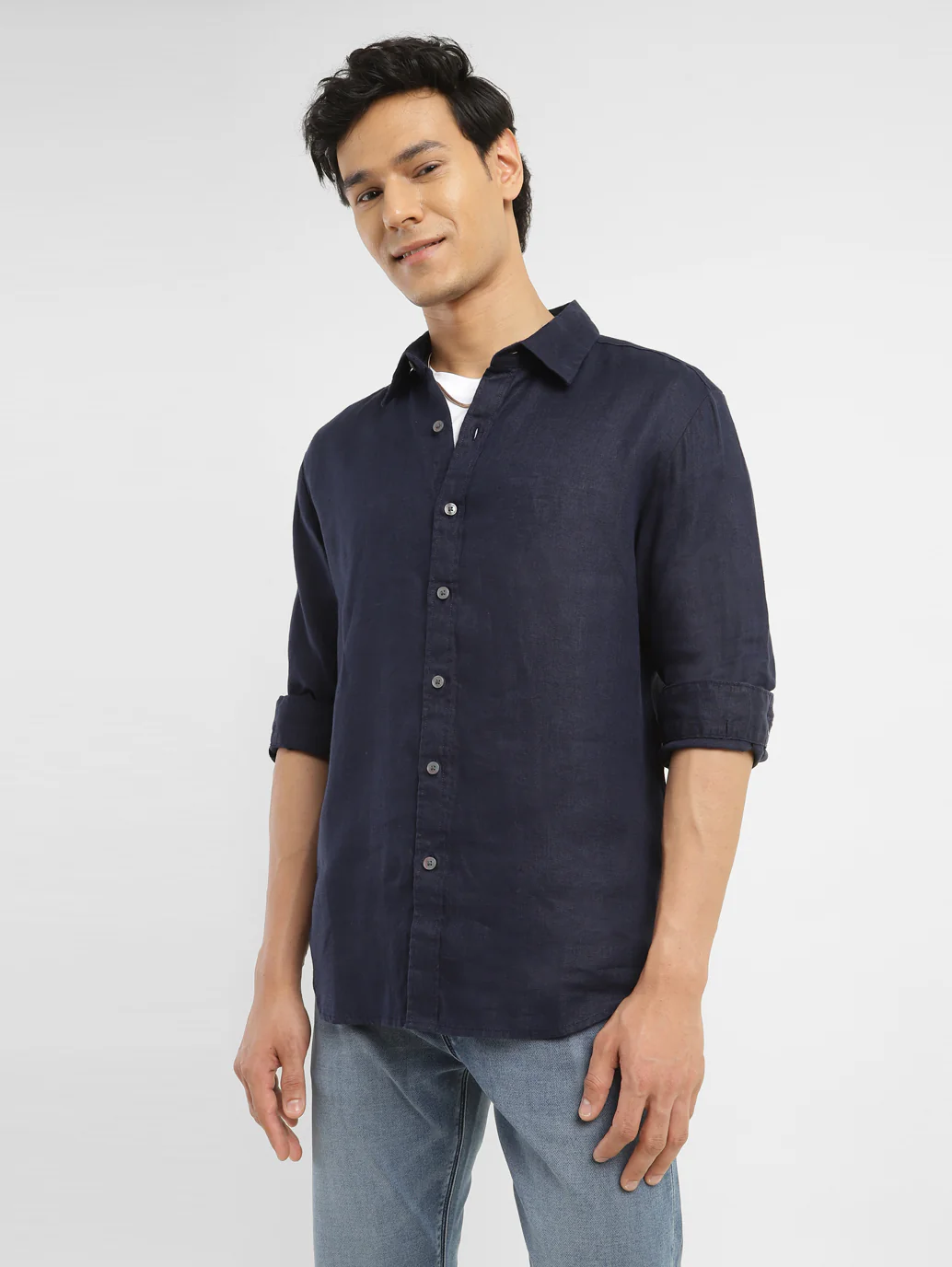 Men's Redloop Solid Slim Fit Shirt - Image 2