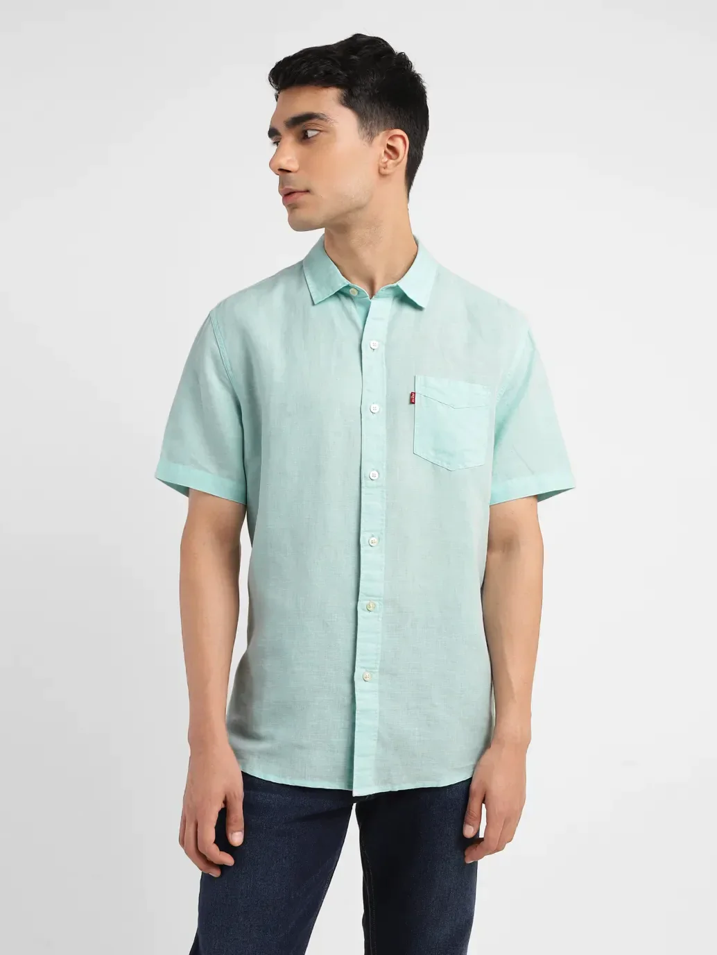 Men's Solid Slim Fit Shirt - Image 2