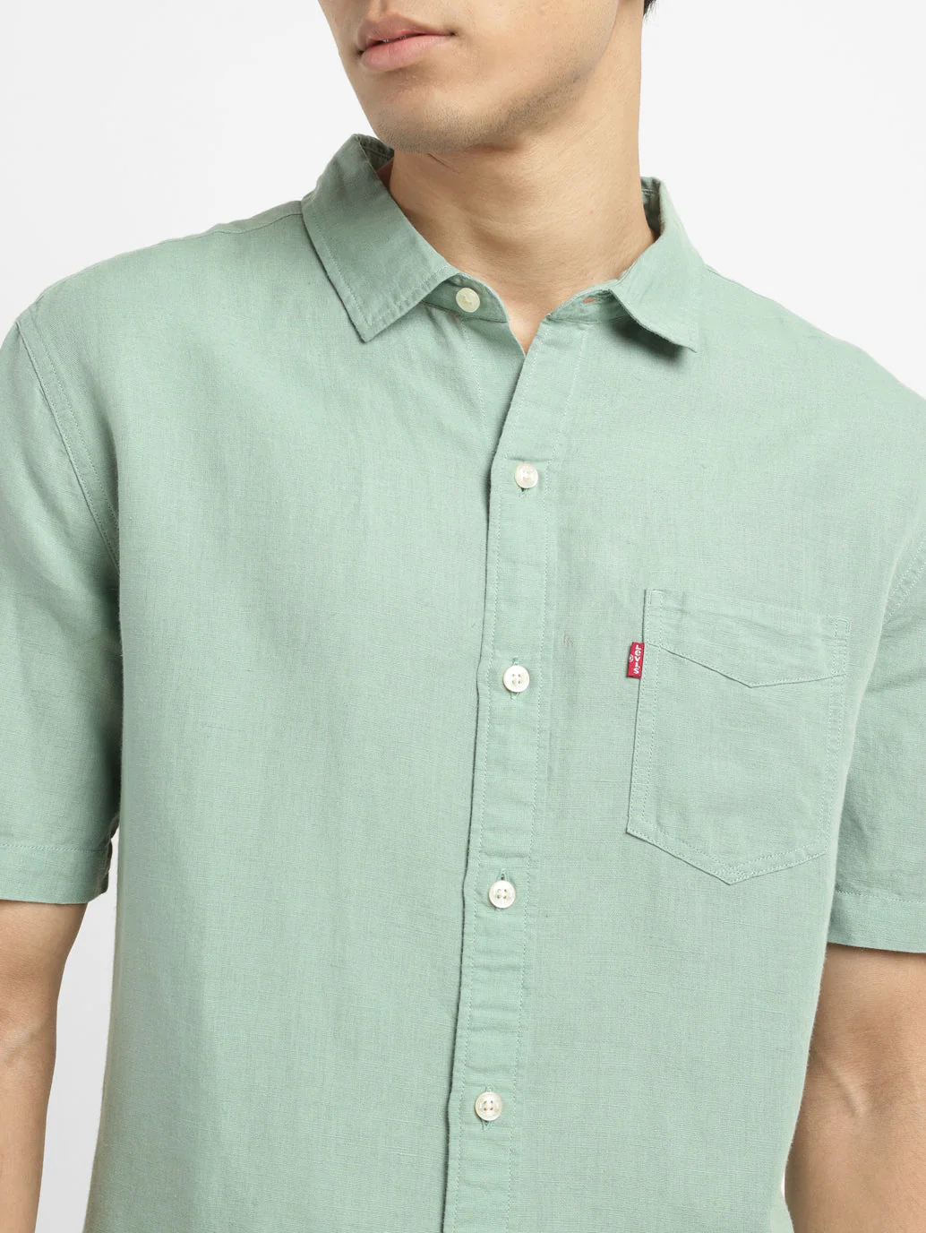 Men's Solid Slim Fit Shirt - Image 4