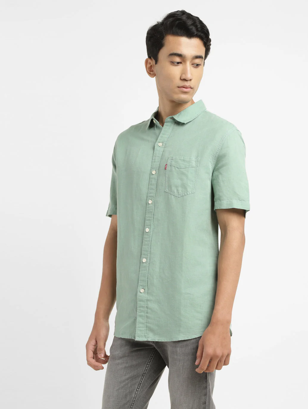Men's Solid Slim Fit Shirt - Image 5