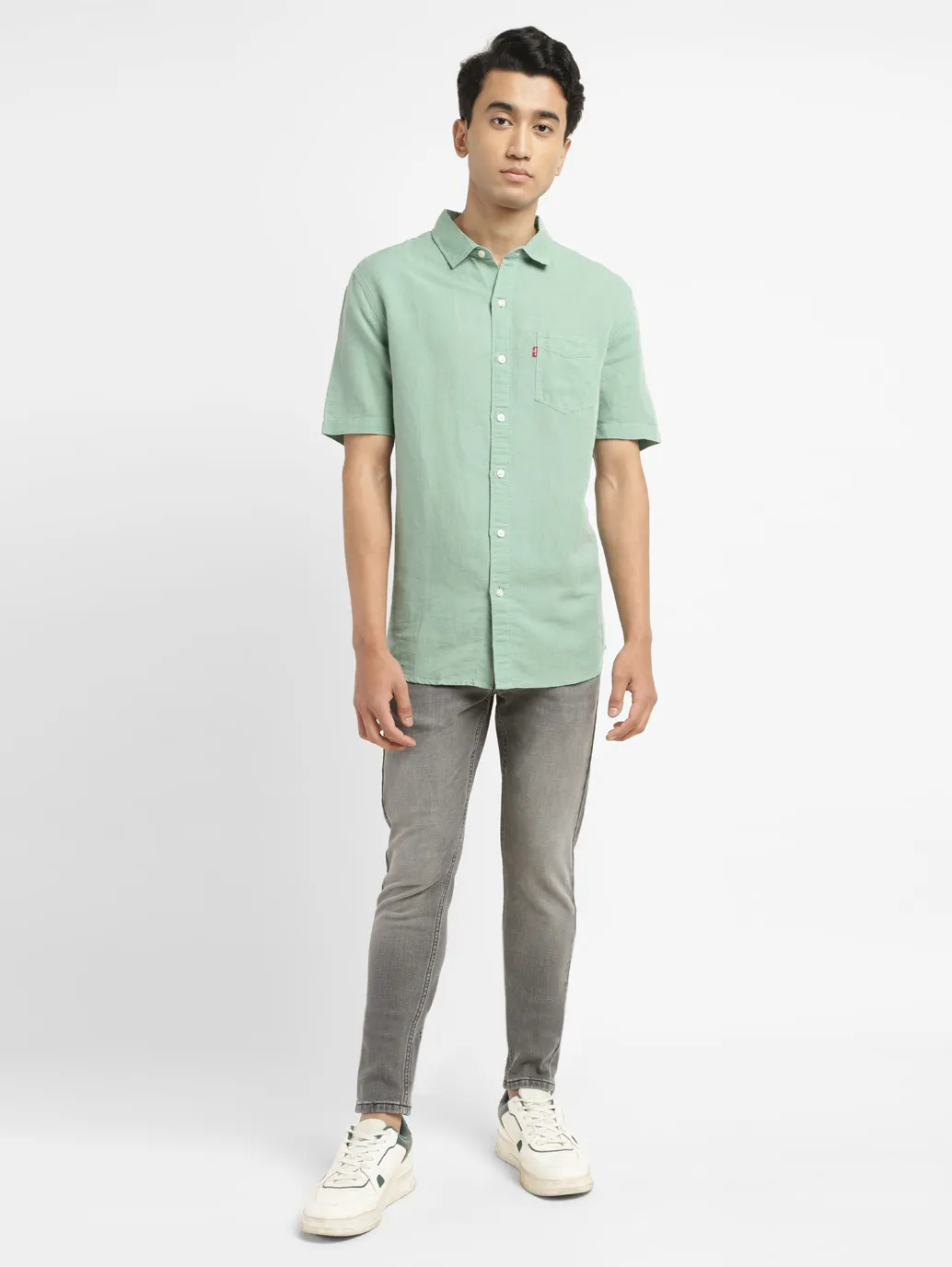 Men's Solid Slim Fit Shirt - Image 6