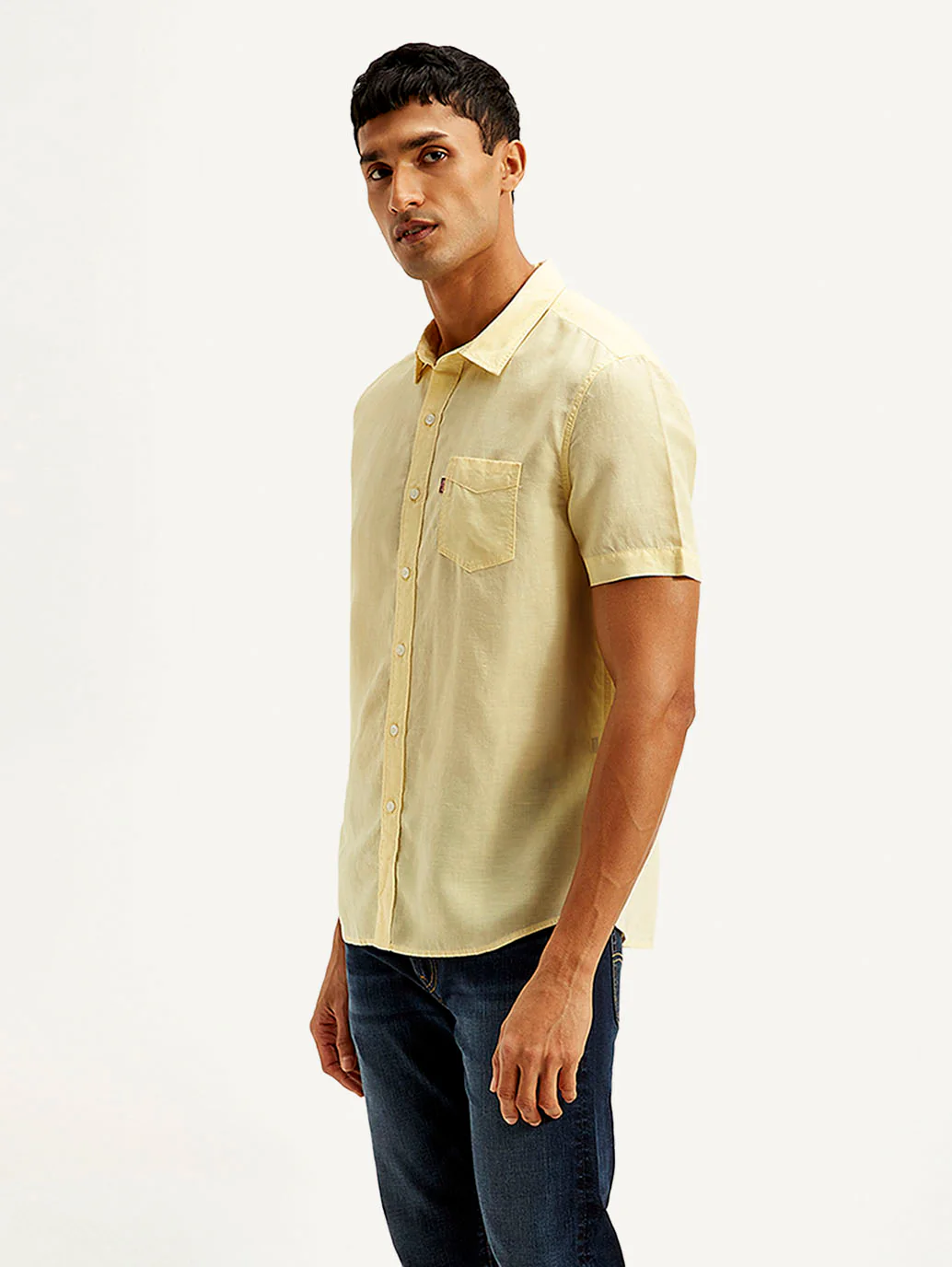 Men's Solid Slim Fit Linen Shirt - Image 5