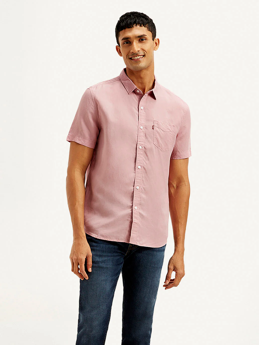 Men's Solid Slim Fit Linen Shirt - Image 2