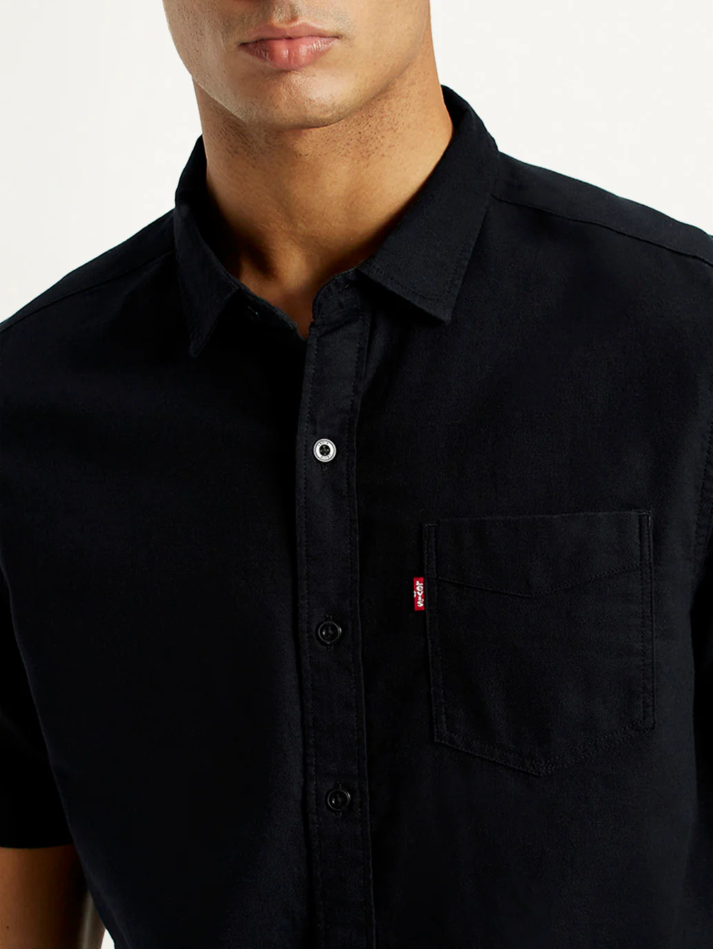 Men's Solid Regular Fit Oxford Shirt - Image 4