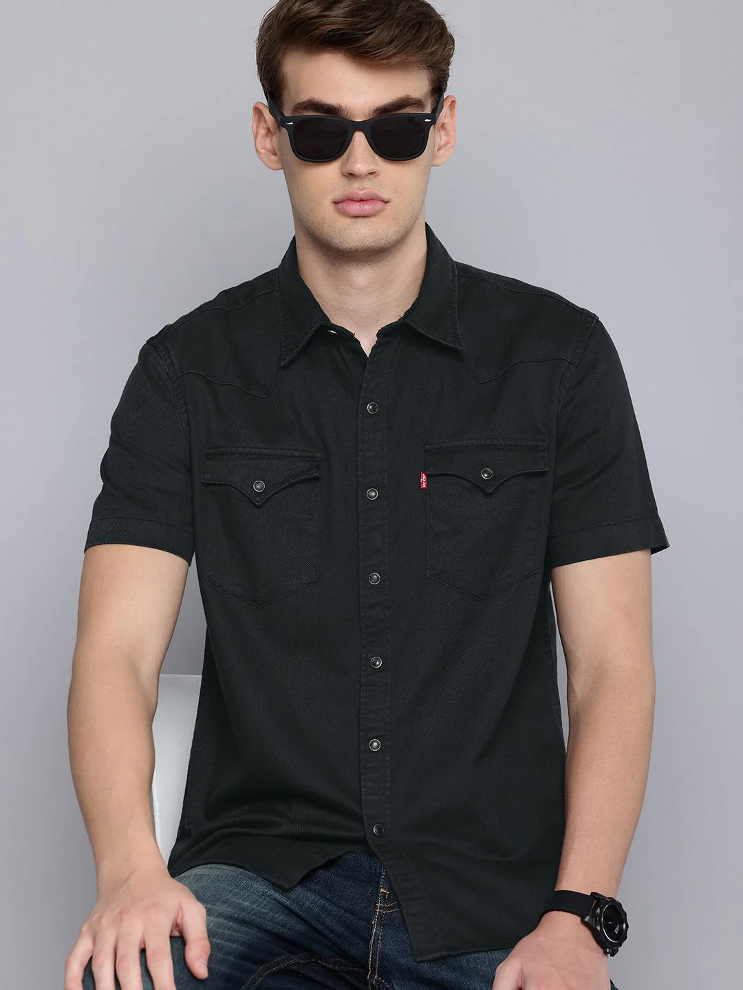 Men's Solid Slim Fit Shirt - Image 2