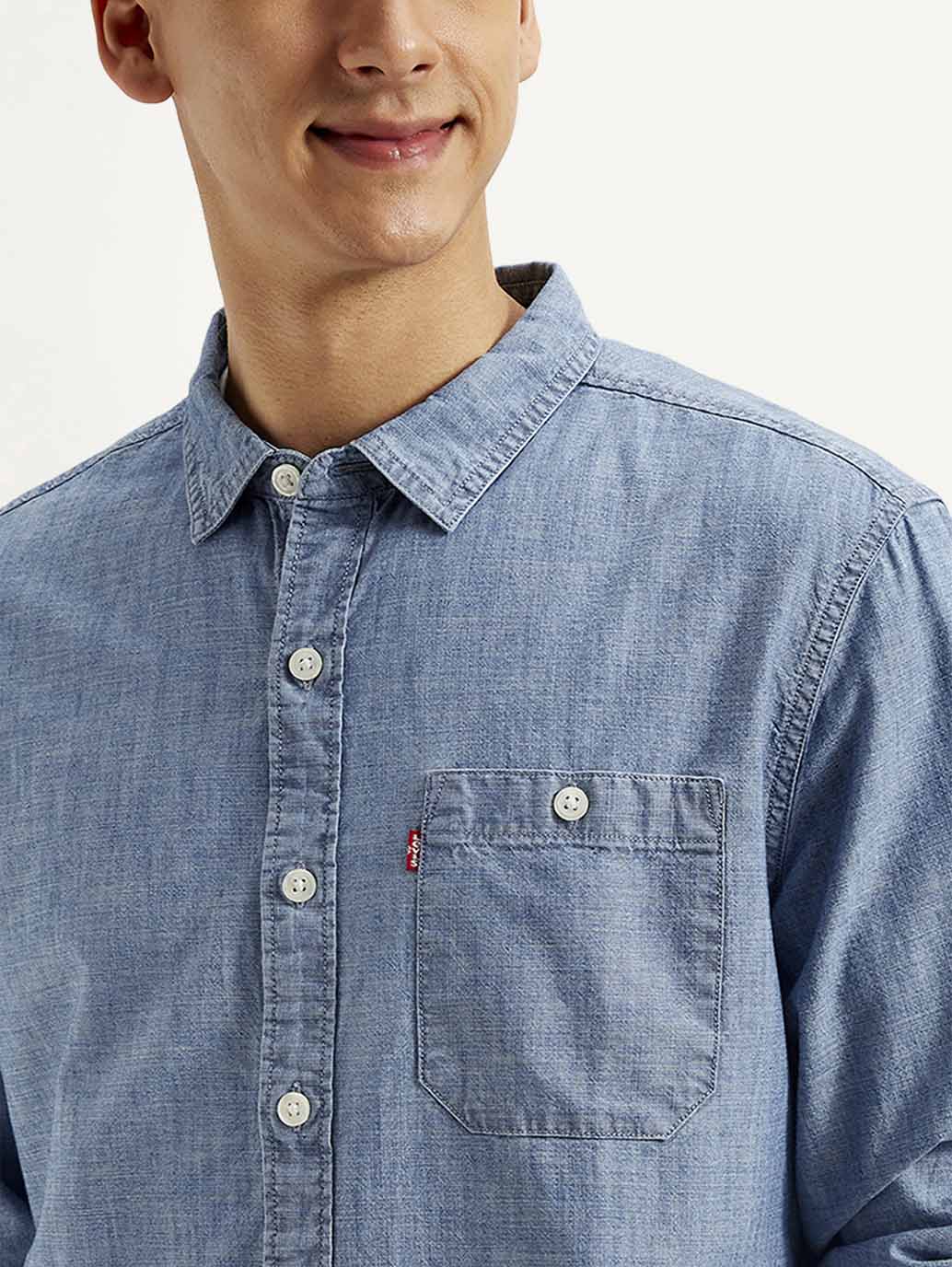 Men's Solid Slim Fit Shirt - Image 5