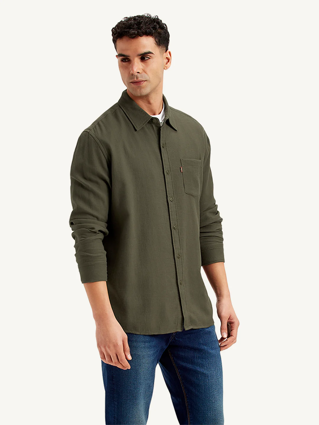 Men's Solid Slim Fit Shirt