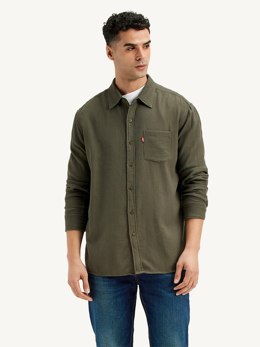 Men's Solid Slim Fit Shirt - Image 4