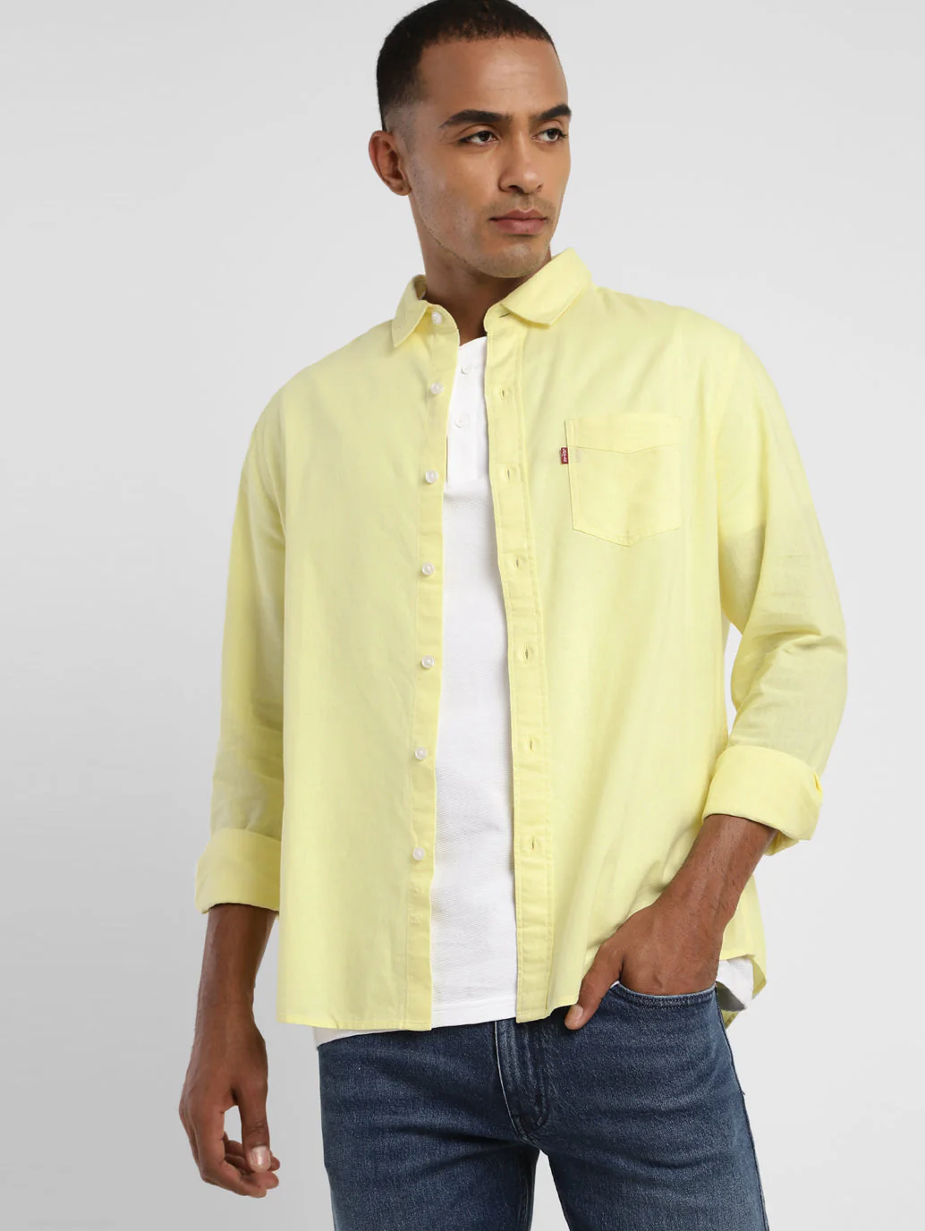 Men's Solid Slim Fit Shirt - Image 2