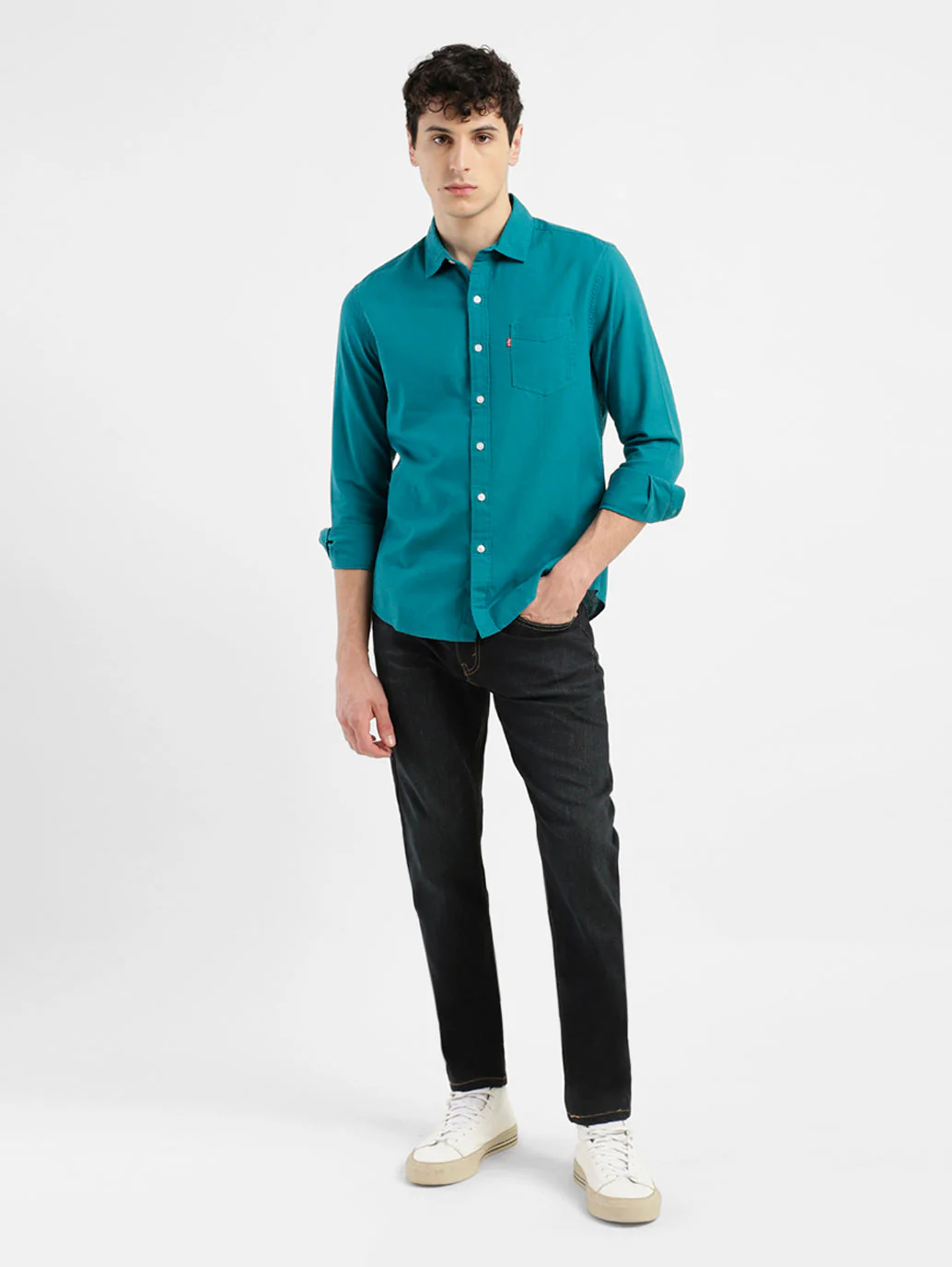Men's Solid Slim Fit Shirt - Image 6