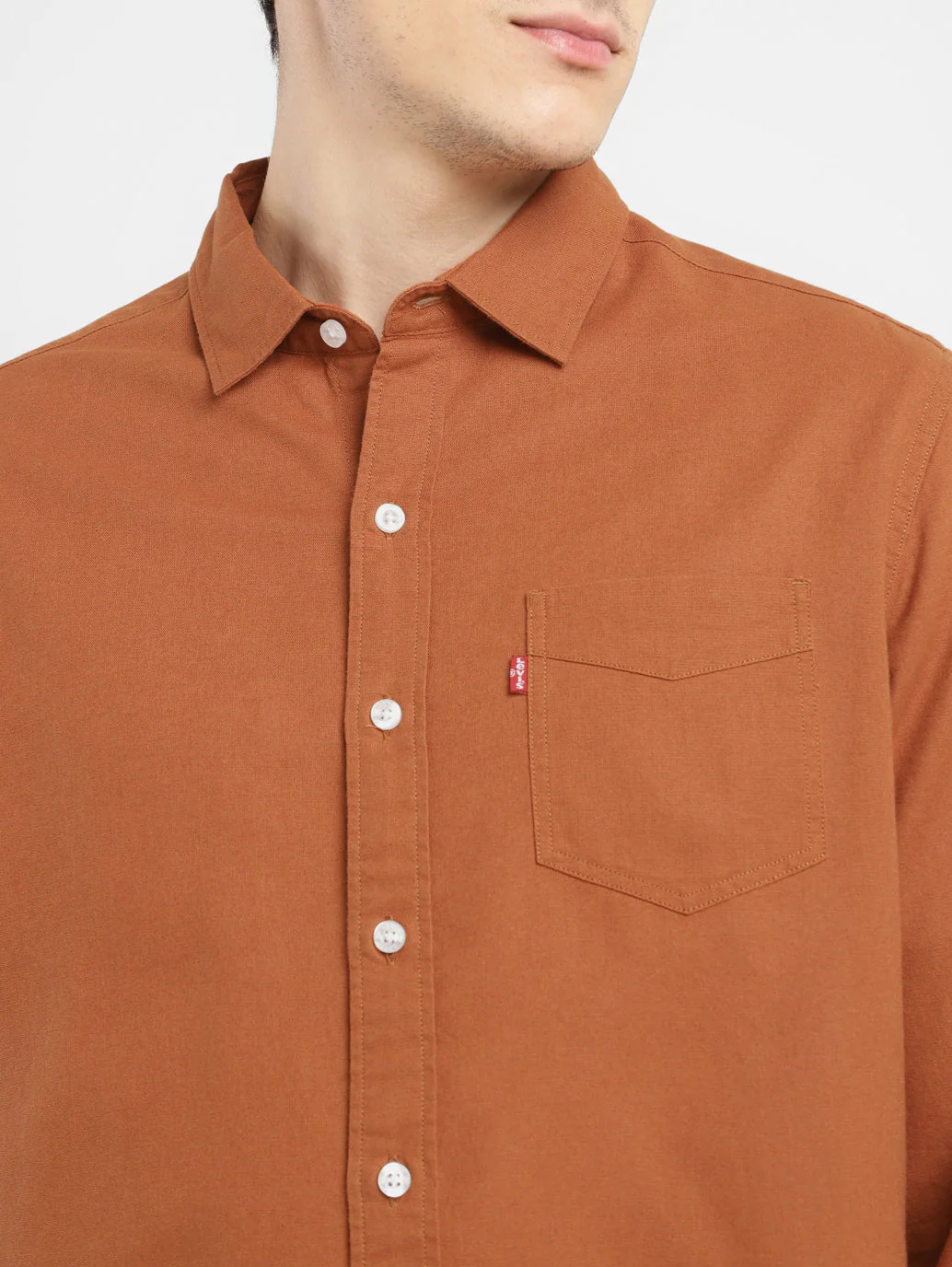 Men's Solid Slim Fit Shirt - Image 4