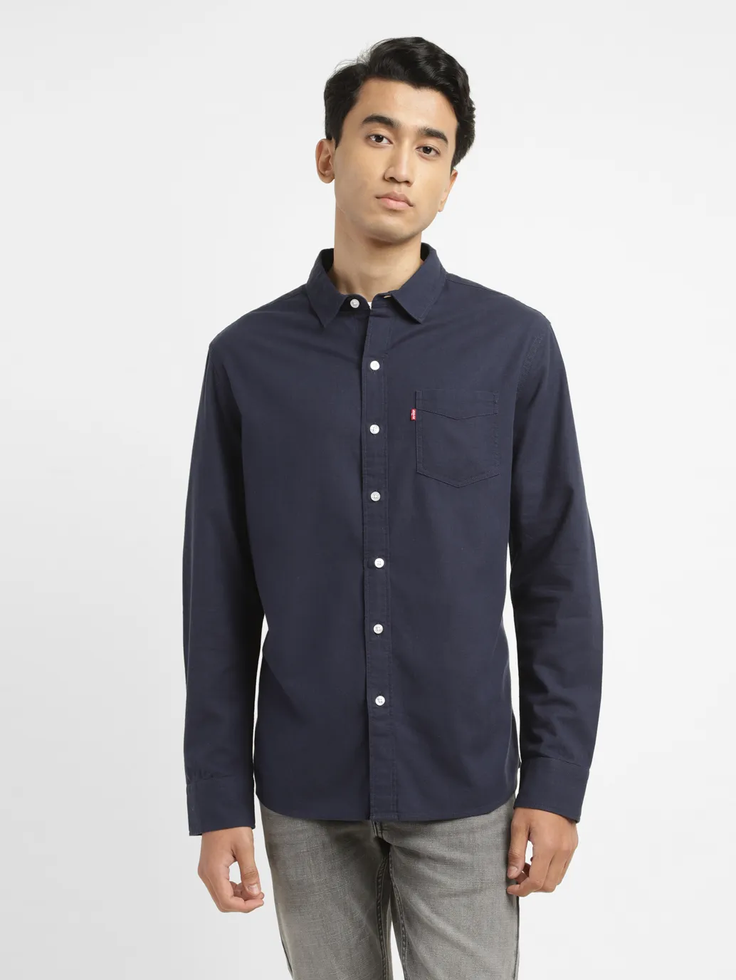 Men's Solid Slim Fit Shirt - Image 2