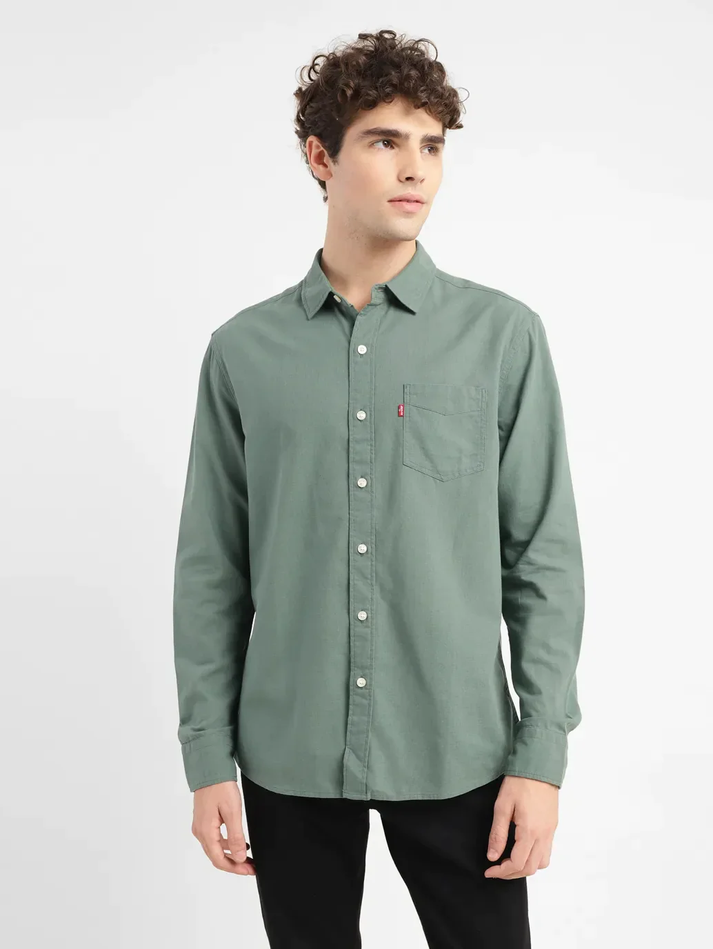 Men's Solid Slim Fit Shirt - Image 2