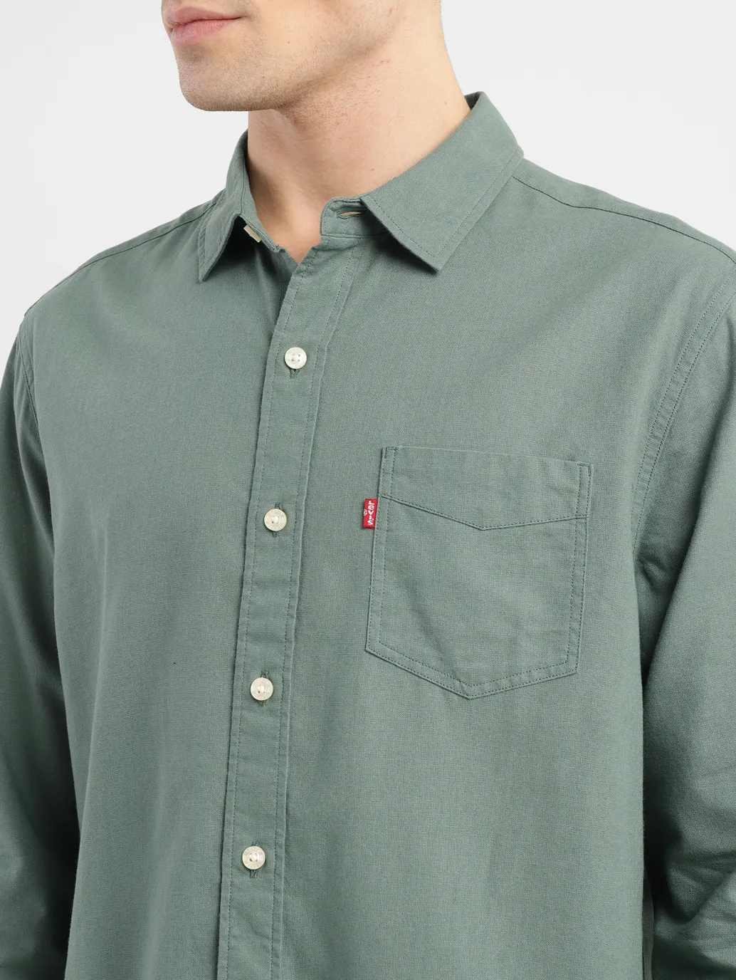 Men's Solid Slim Fit Shirt - Image 5