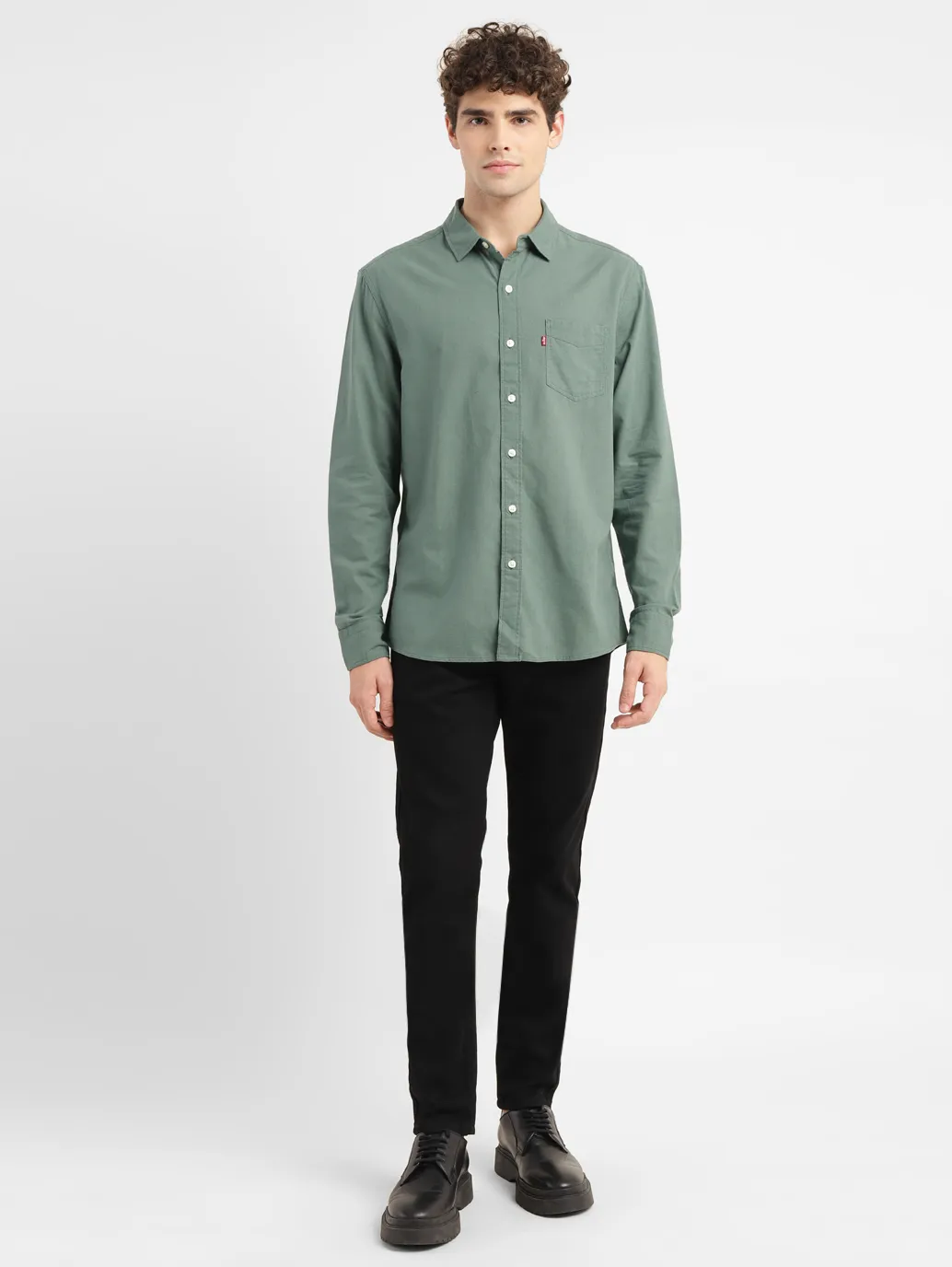 Men's Solid Slim Fit Shirt - Image 6