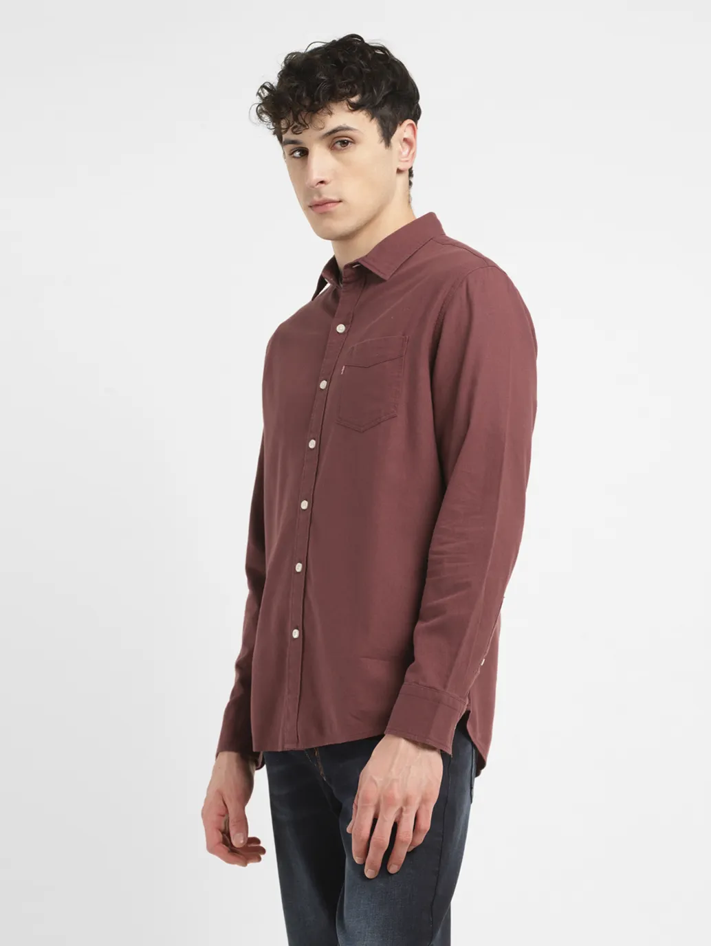 Men's Solid Slim Fit Shirt - Image 4