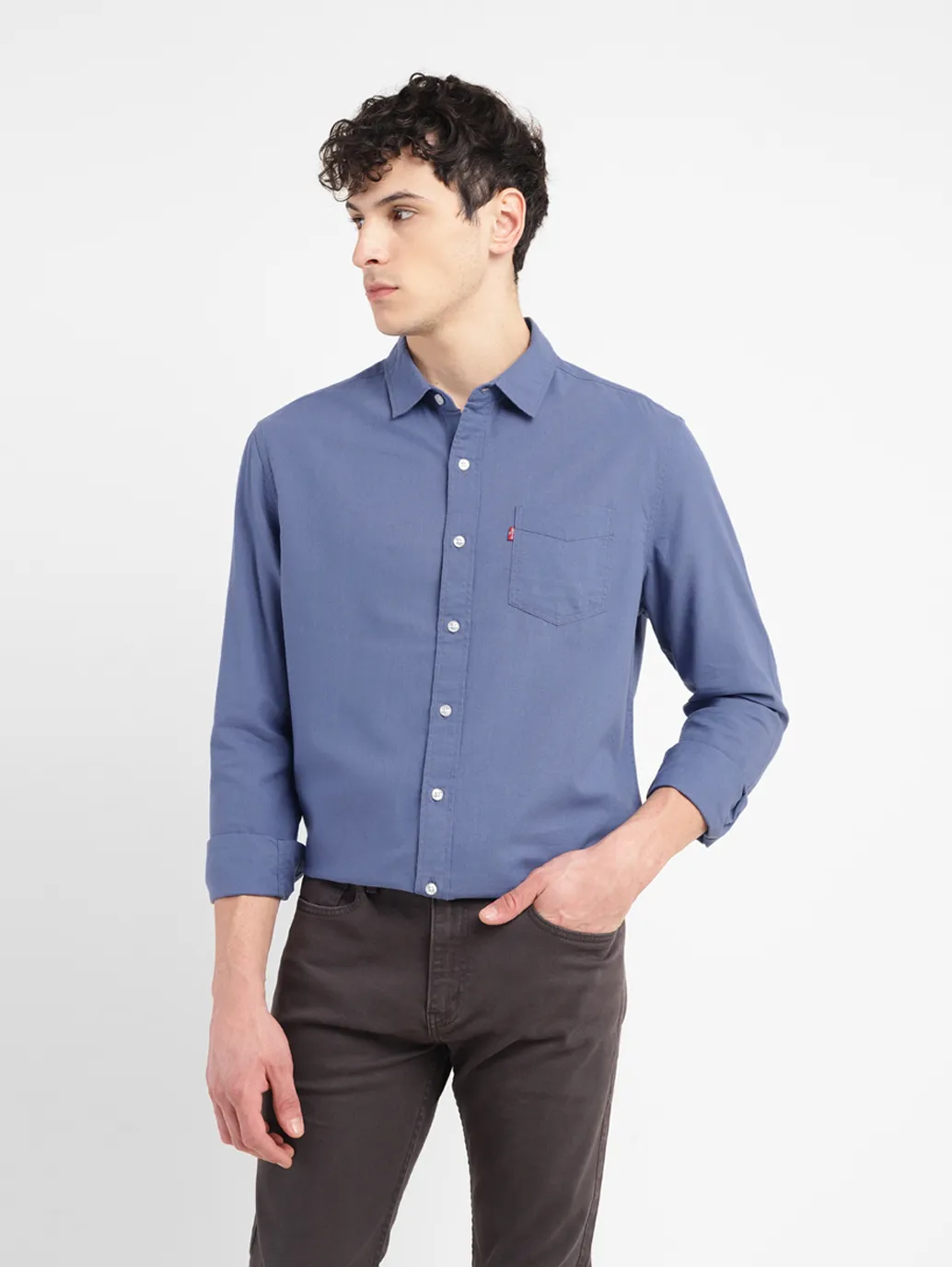 Men's Solid Slim Fit Shirt - Image 6