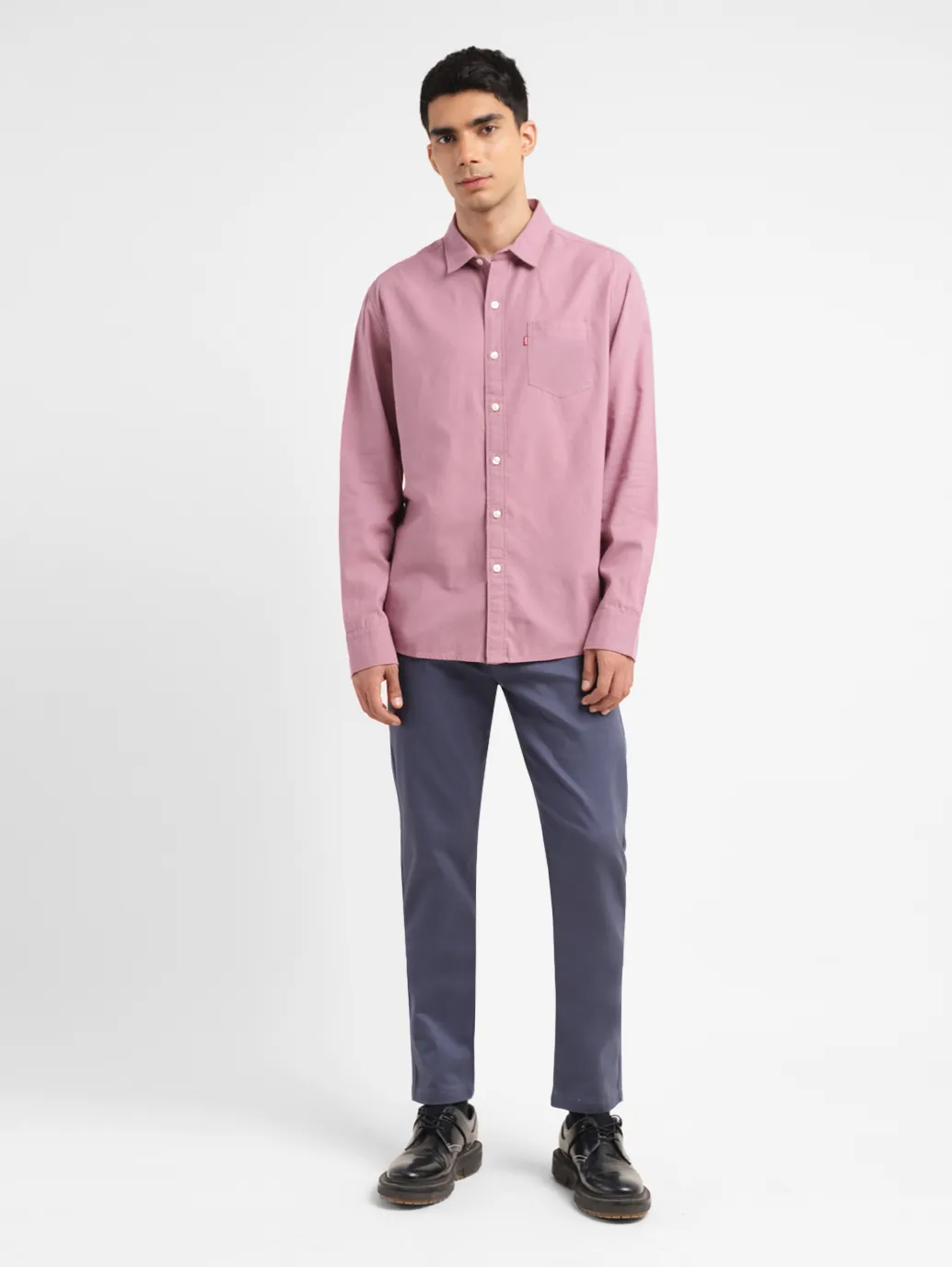 Men's Solid Slim Fit Shirt - Image 6