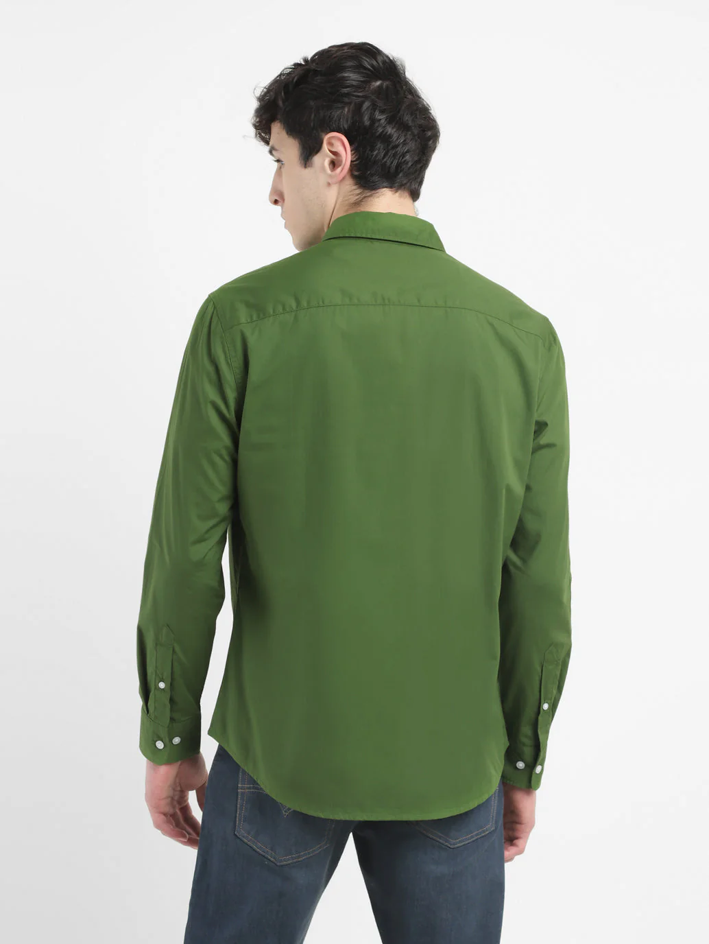 Men's Solid Slim Fit Shirt - Image 3