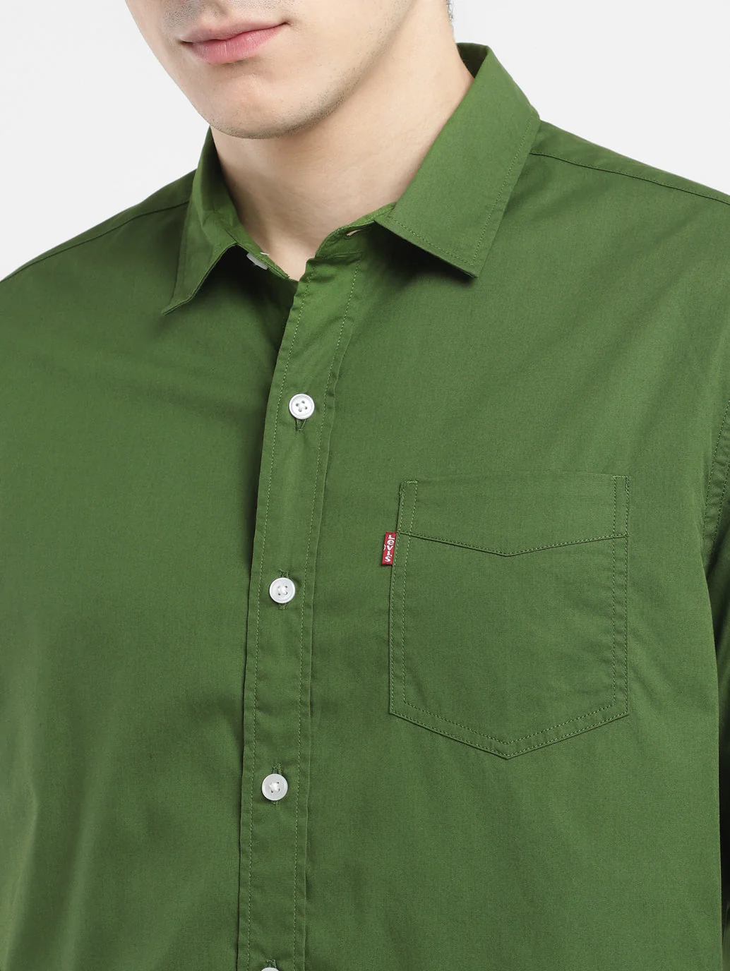 Men's Solid Slim Fit Shirt - Image 5