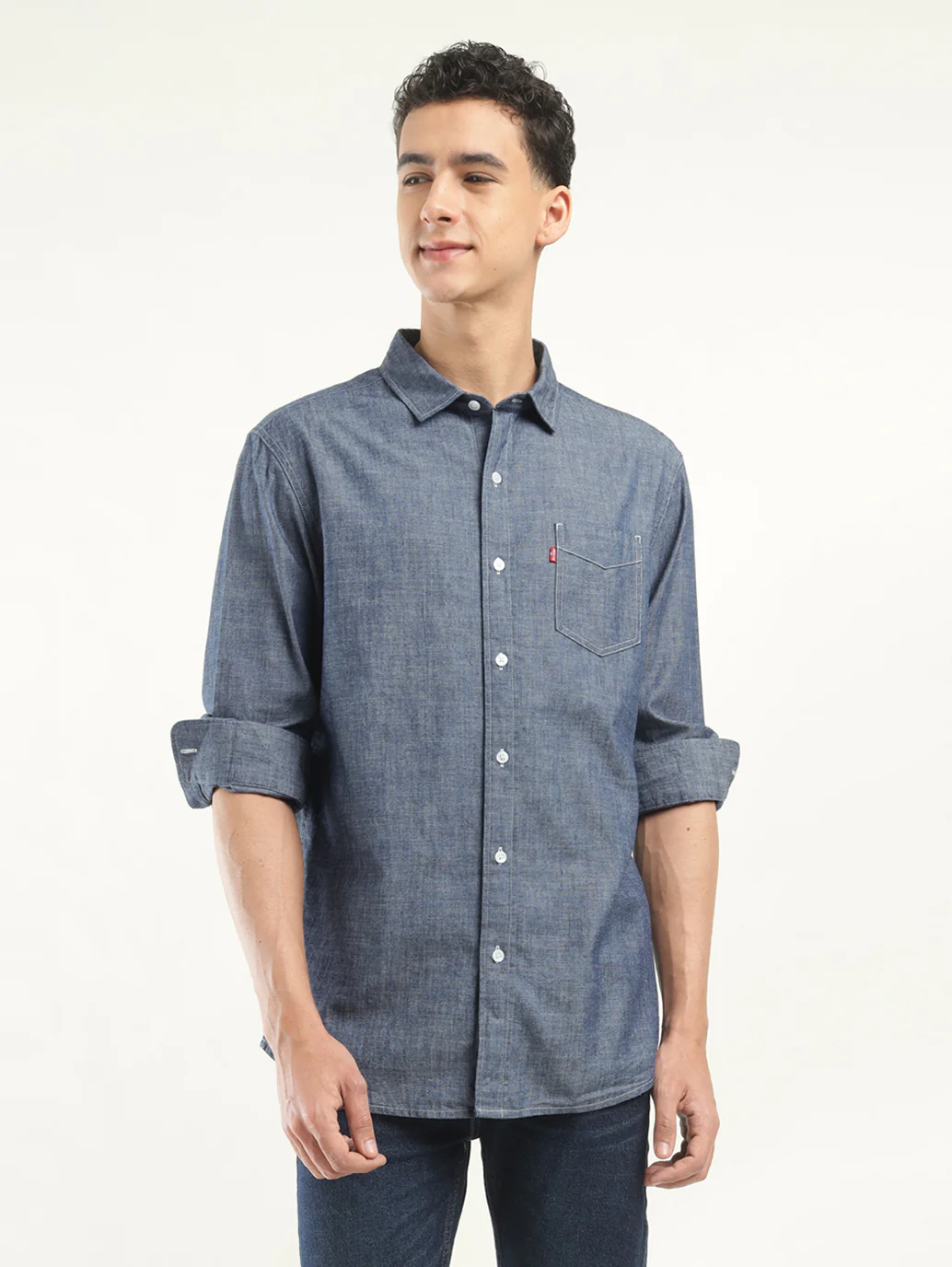Men's Solid Slim Fit Shirt - Image 2