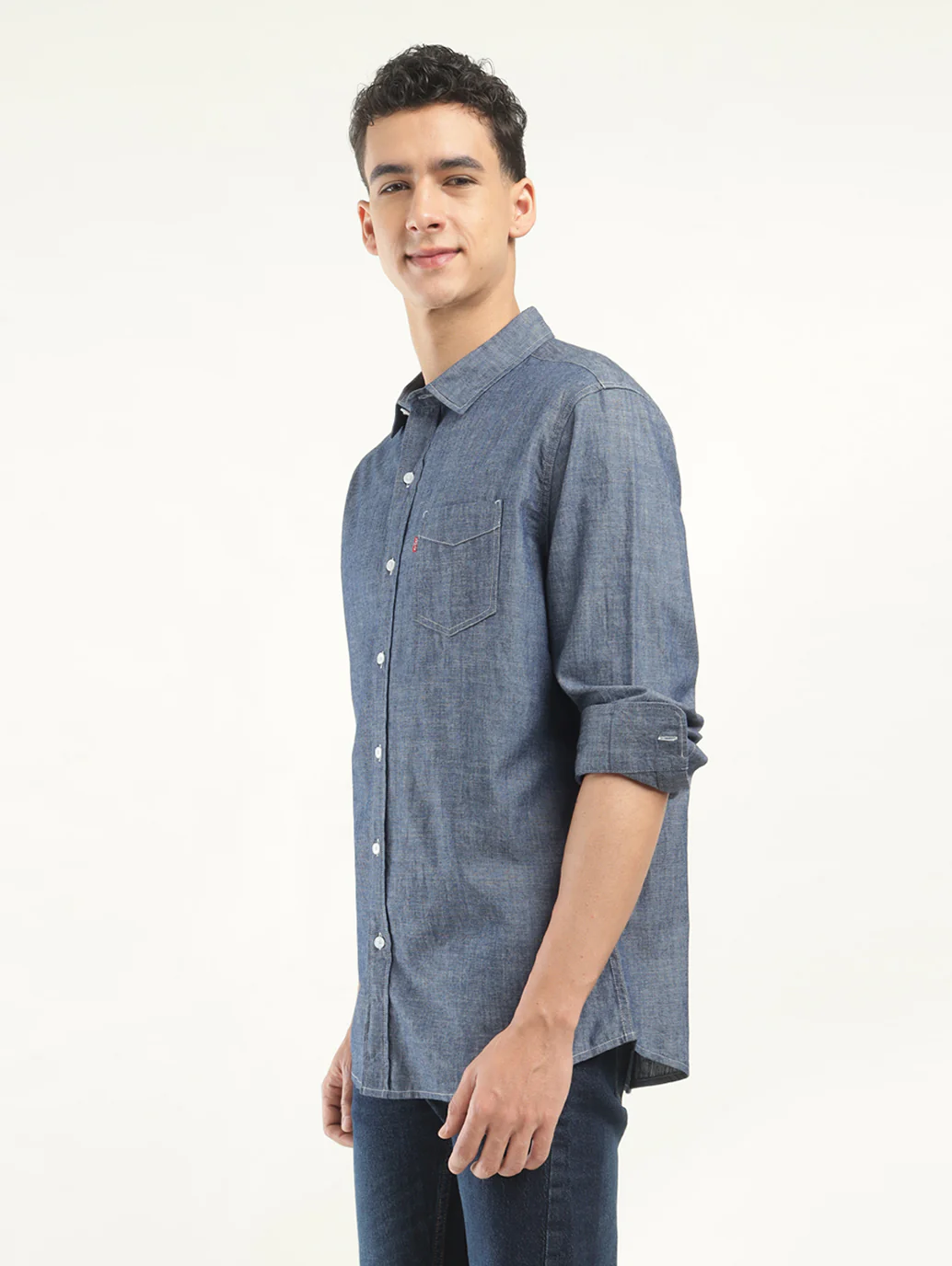 Men's Solid Slim Fit Shirt - Image 4