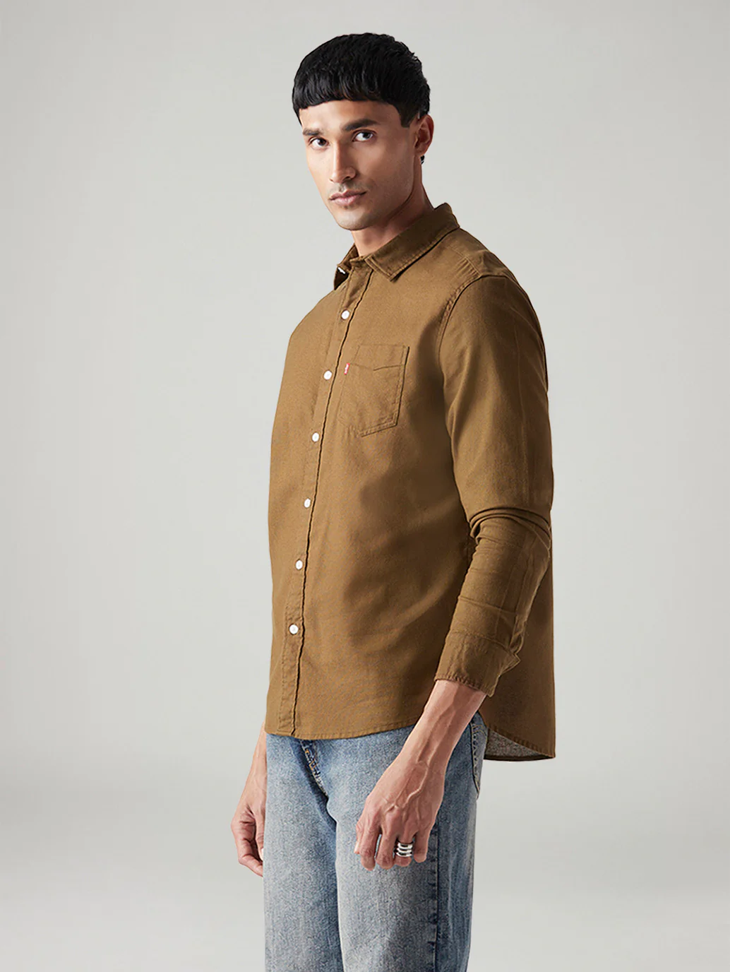 Men's Solid Slim Fit Shirt - Image 5