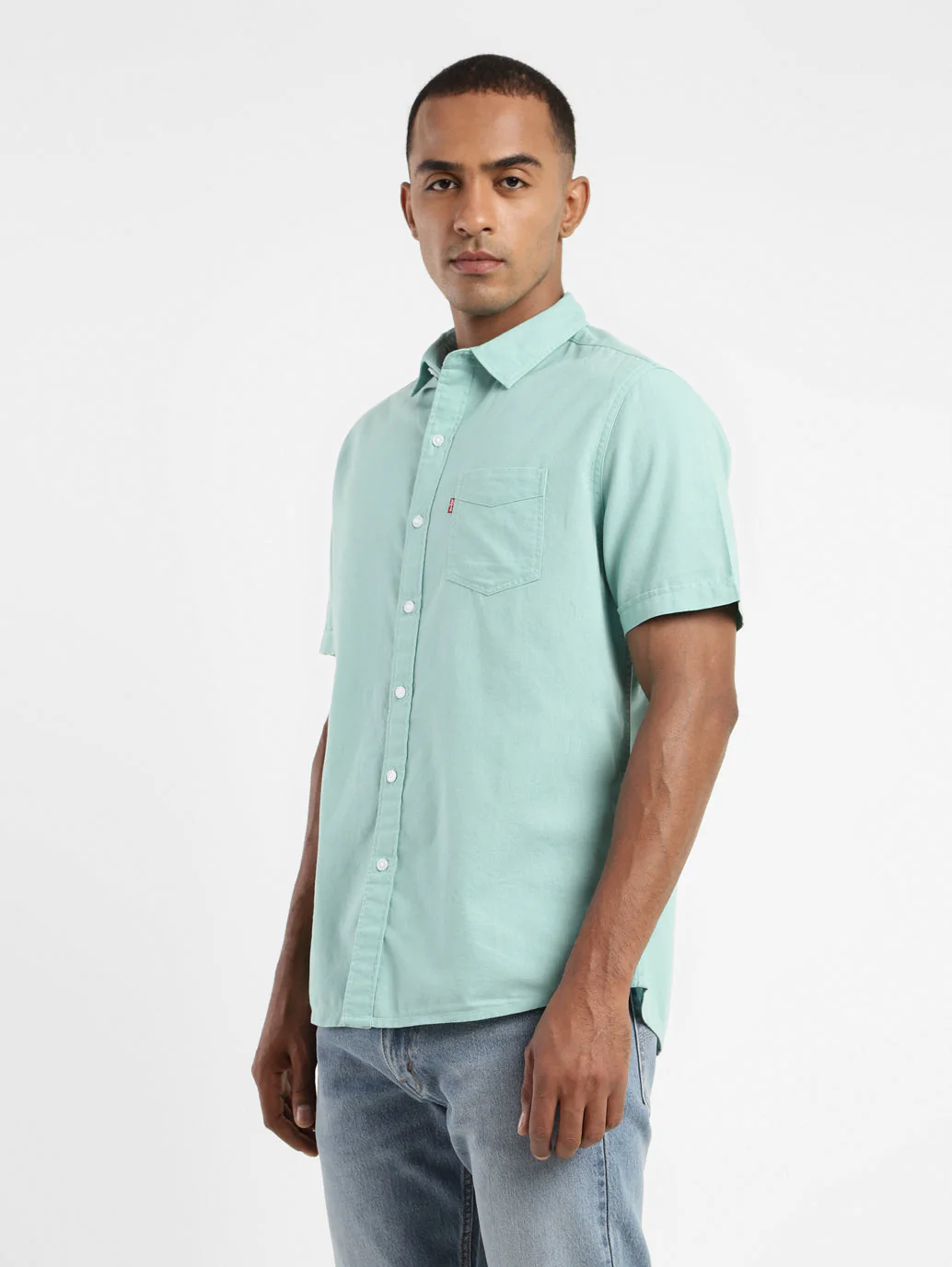 Men's Solid Slim Fit Shirt - Image 4