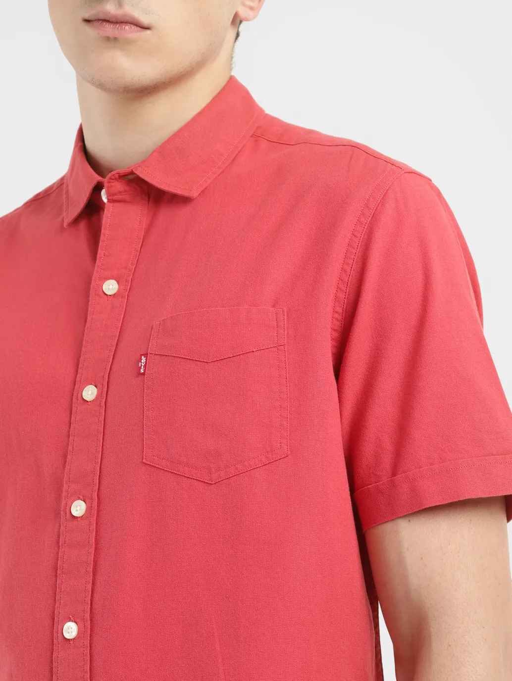 Men's Solid Slim Fit Shirt - Image 5
