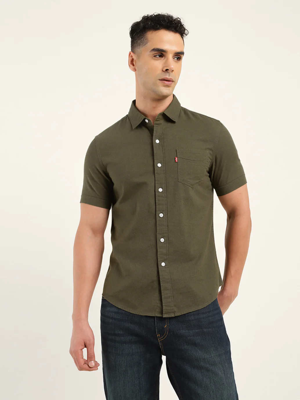 Men's Solid Slim Fit Shirt - Image 2