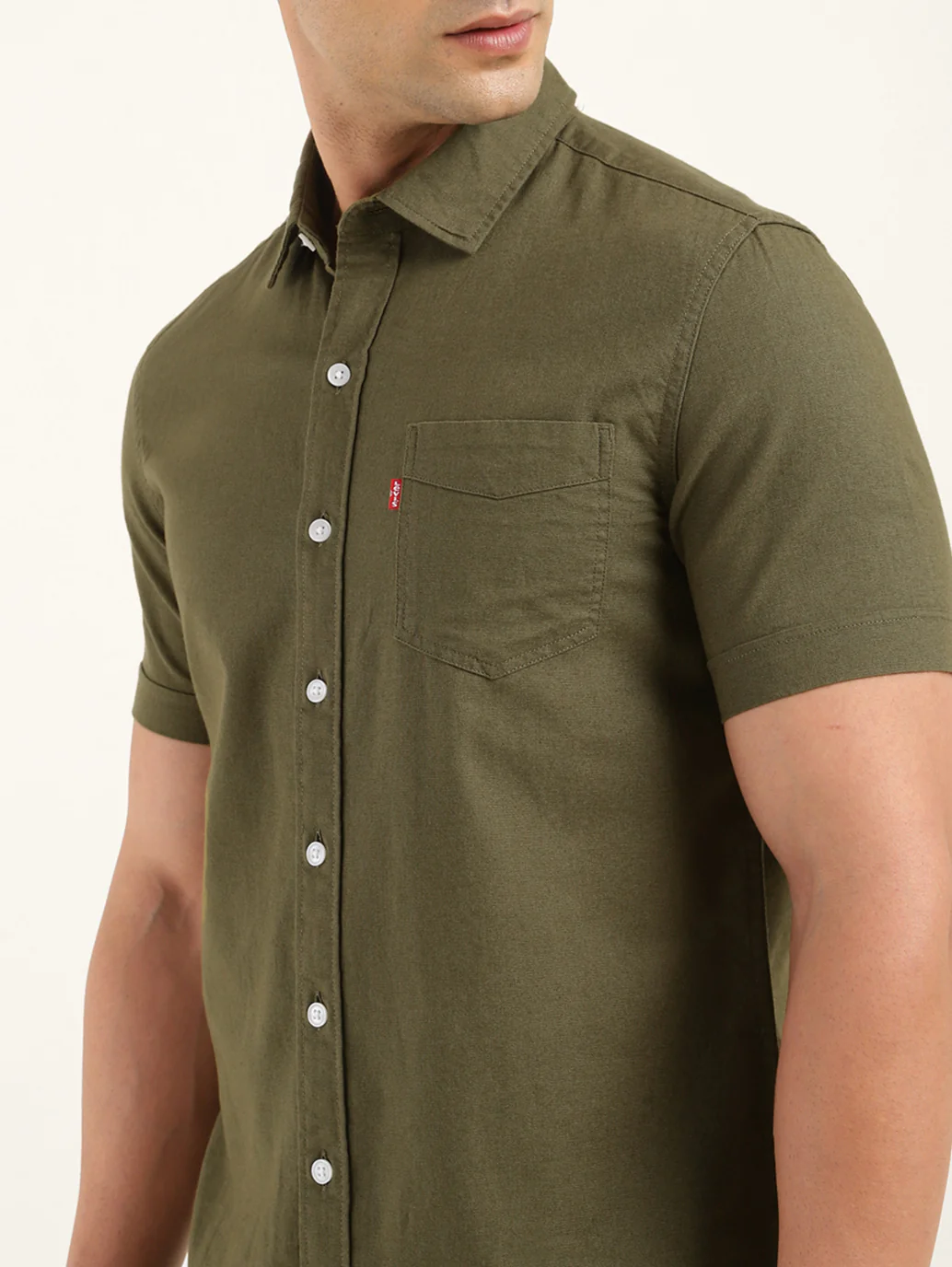 Men's Solid Slim Fit Shirt - Image 4