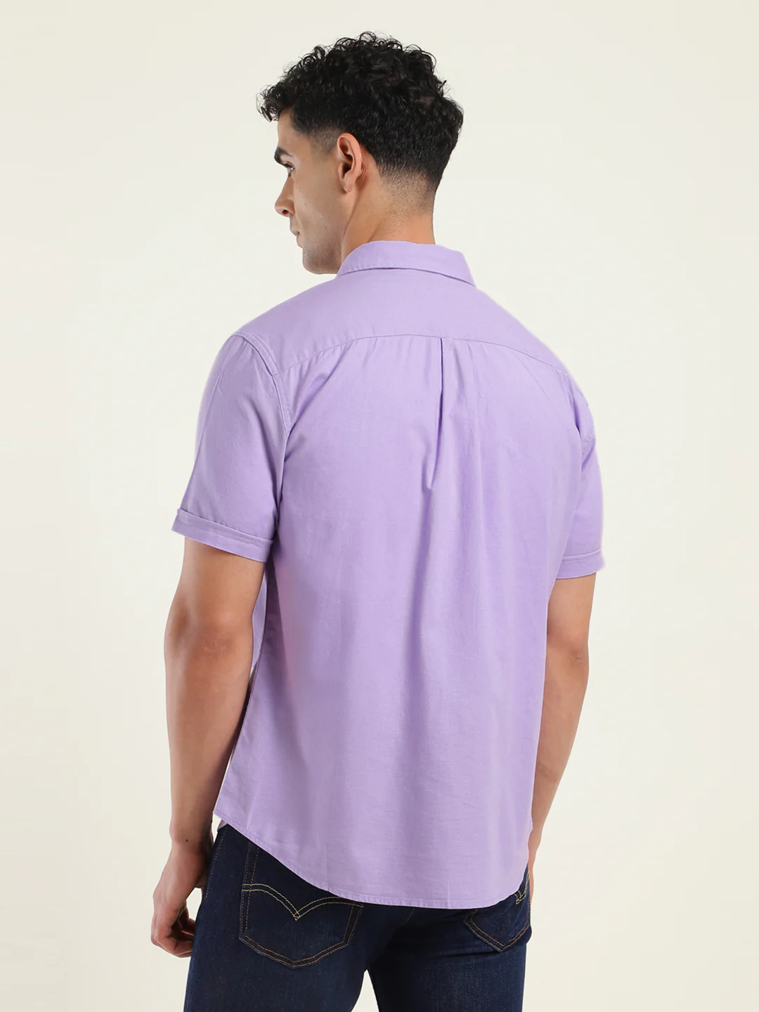 Men's Solid Slim Fit Shirt - Image 2