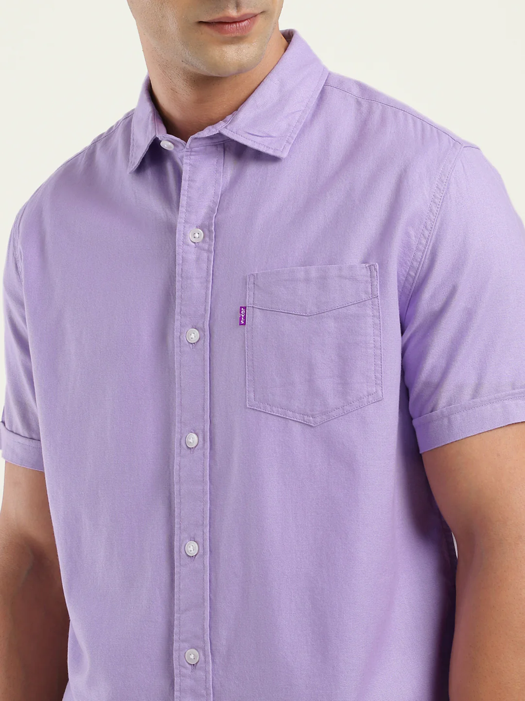 Men's Solid Slim Fit Shirt - Image 4