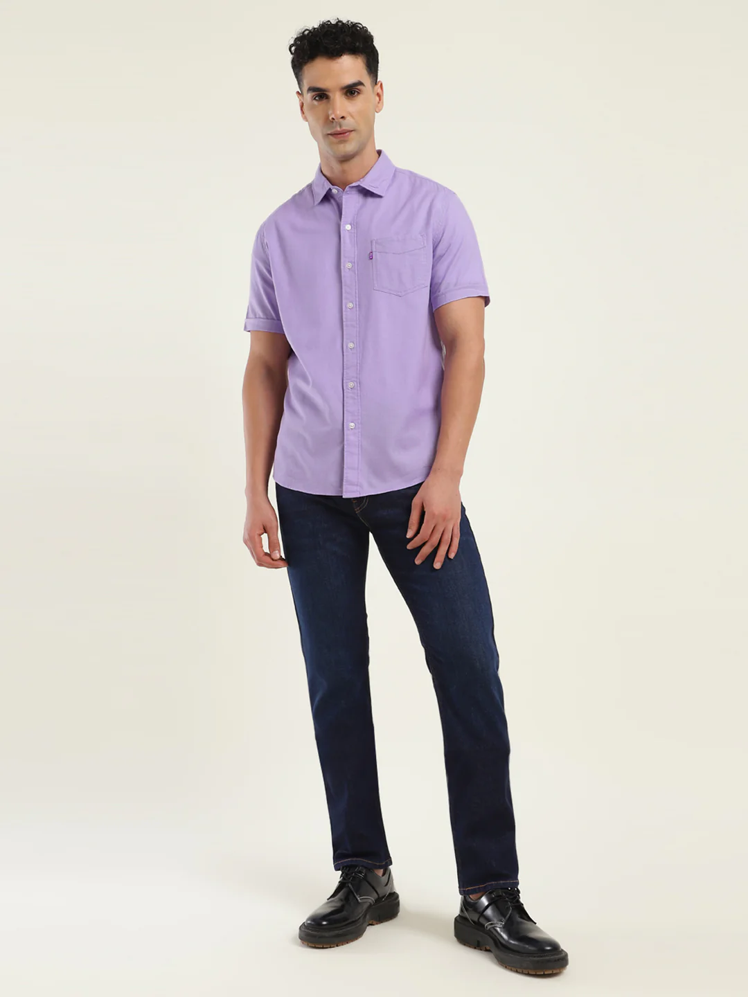 Men's Solid Slim Fit Shirt - Image 5