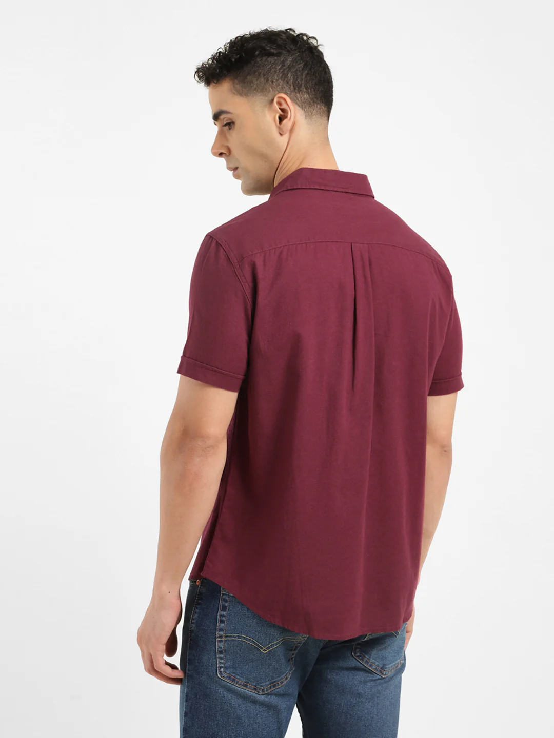 Men's Solid Slim Fit Shirt - Image 3