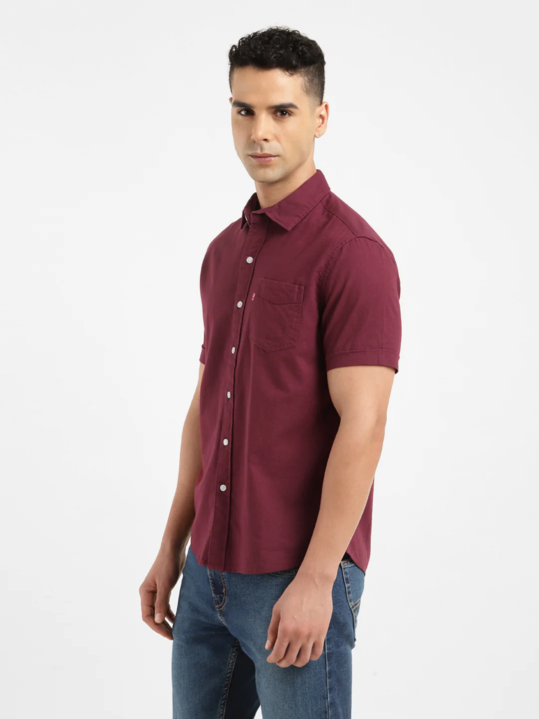 Men's Solid Slim Fit Shirt - Image 4