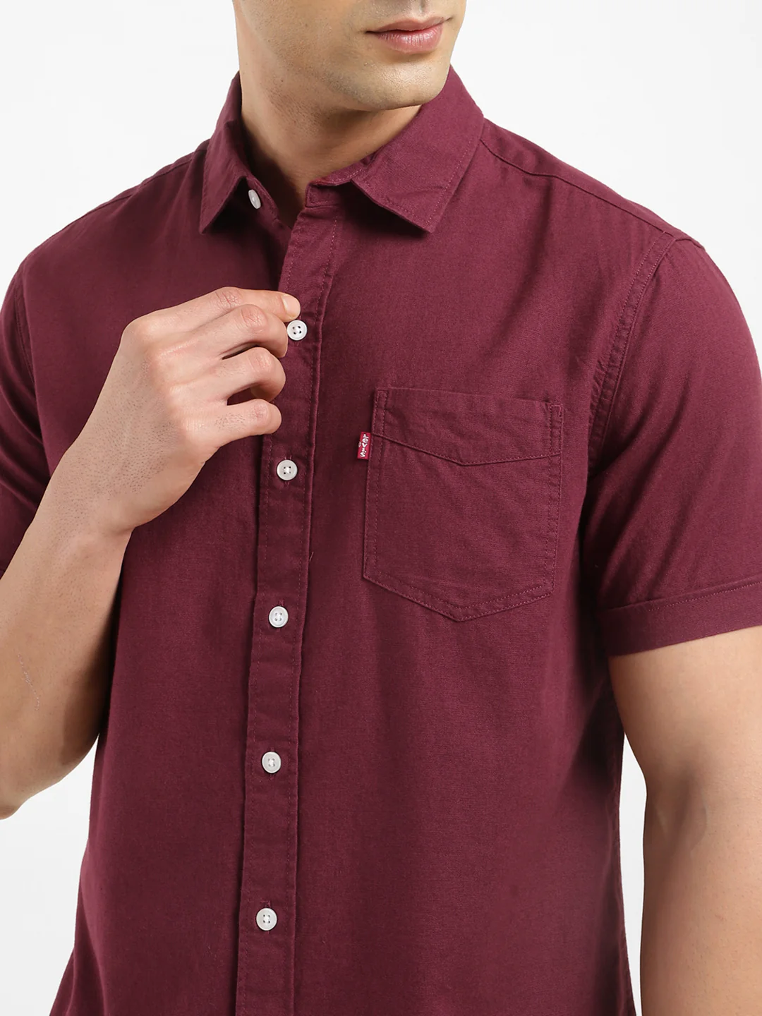 Men's Solid Slim Fit Shirt - Image 5