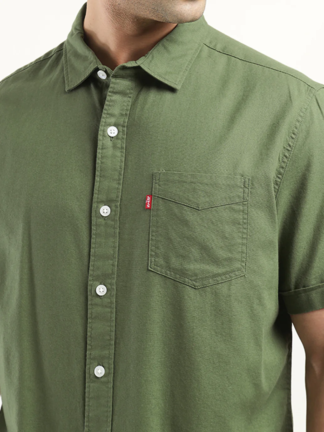 Men's Solid Slim Fit Shirt - Image 4