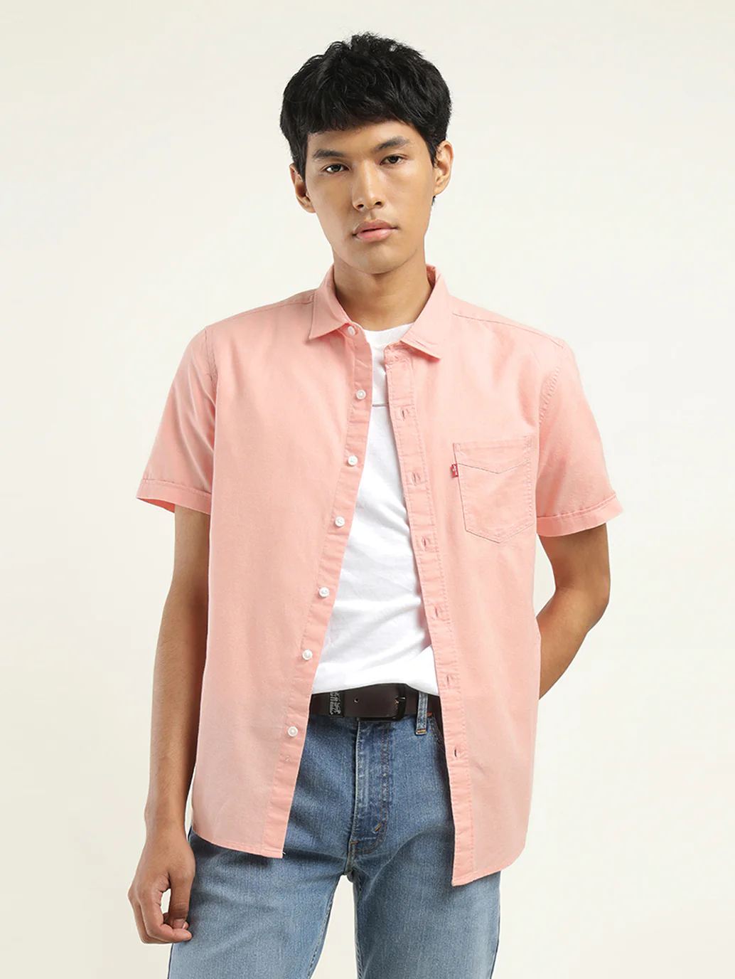 Men's Solid Slim Fit Shirt - Image 5