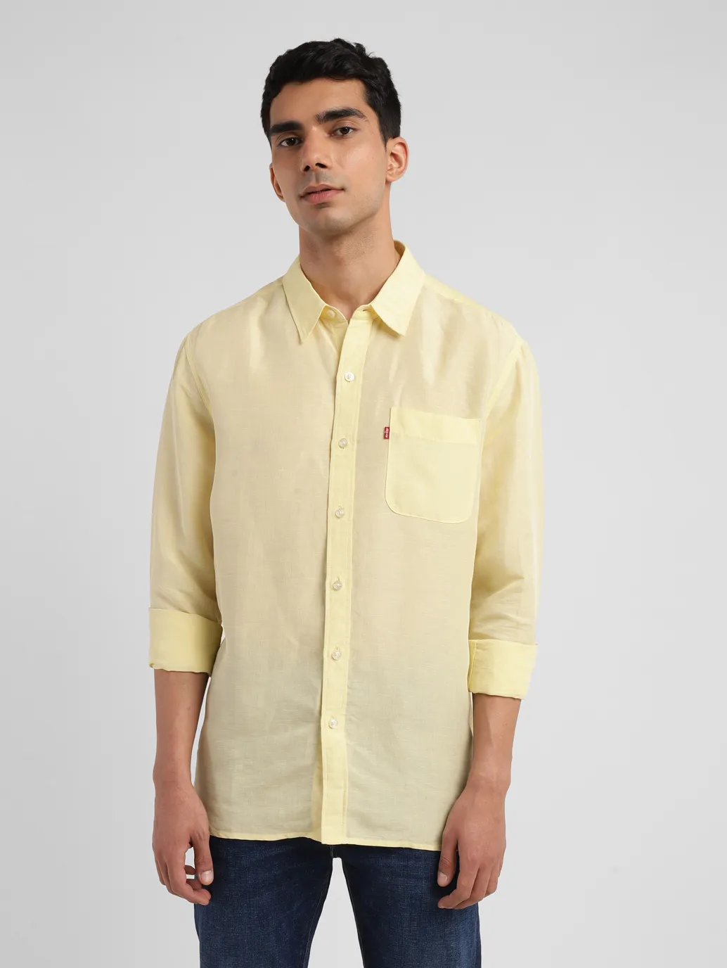 Men's Solid Slim Fit Shirt - Image 2